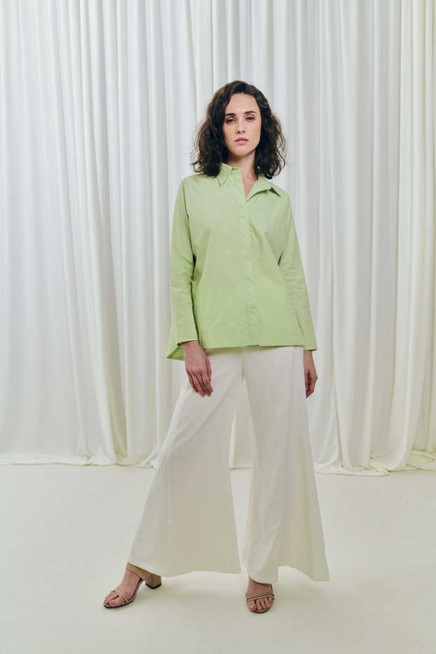 White Wide Leg Pants
