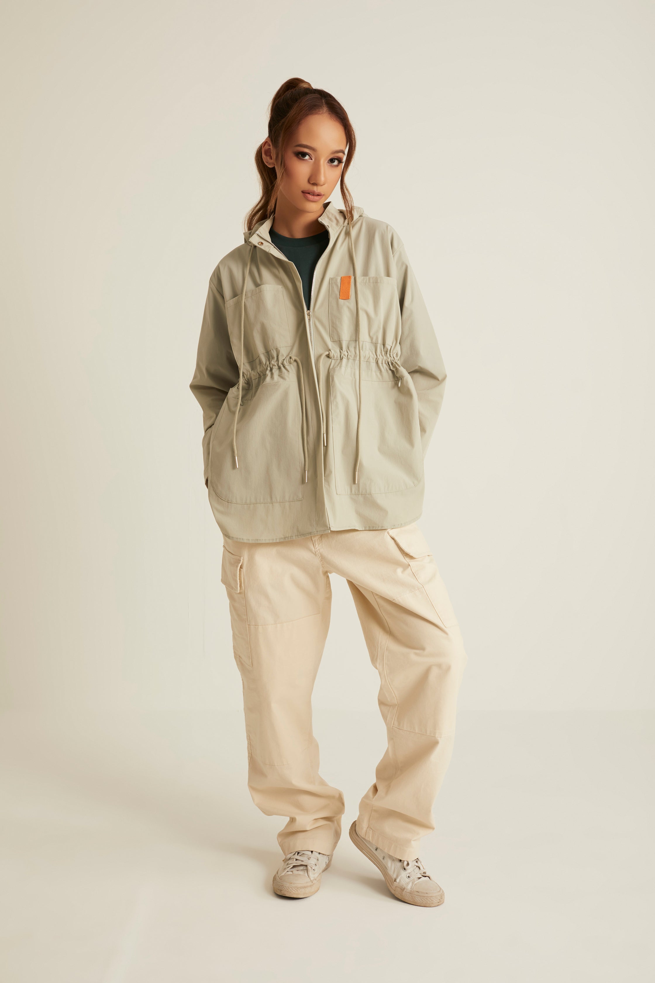 Dusty Green Parka Jacket