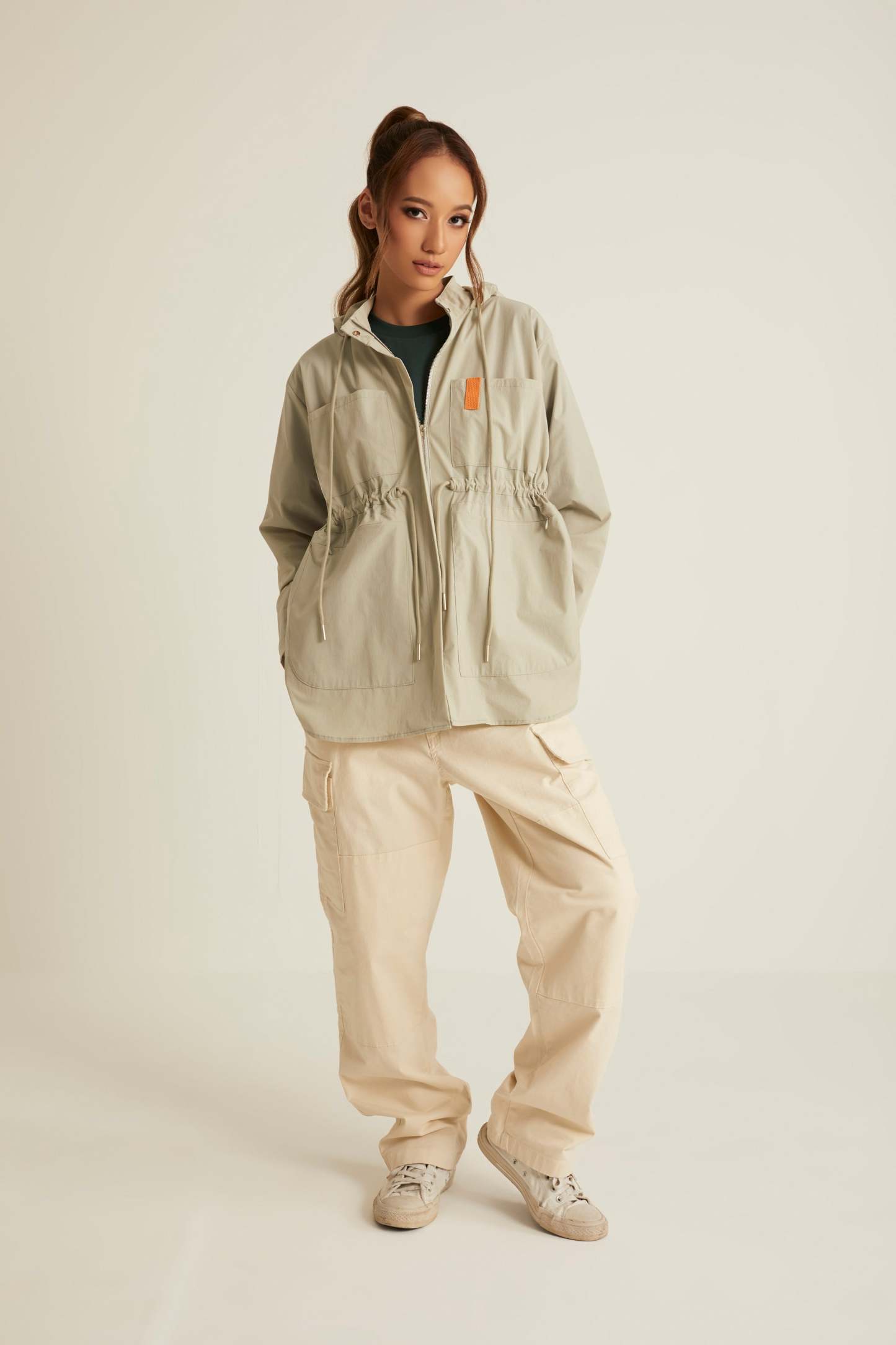 Dusty Green Parka Jacket