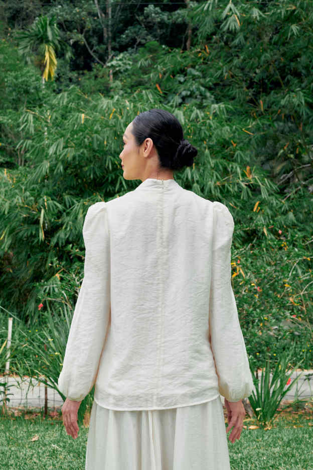 Asha Cream Nude Top for Women