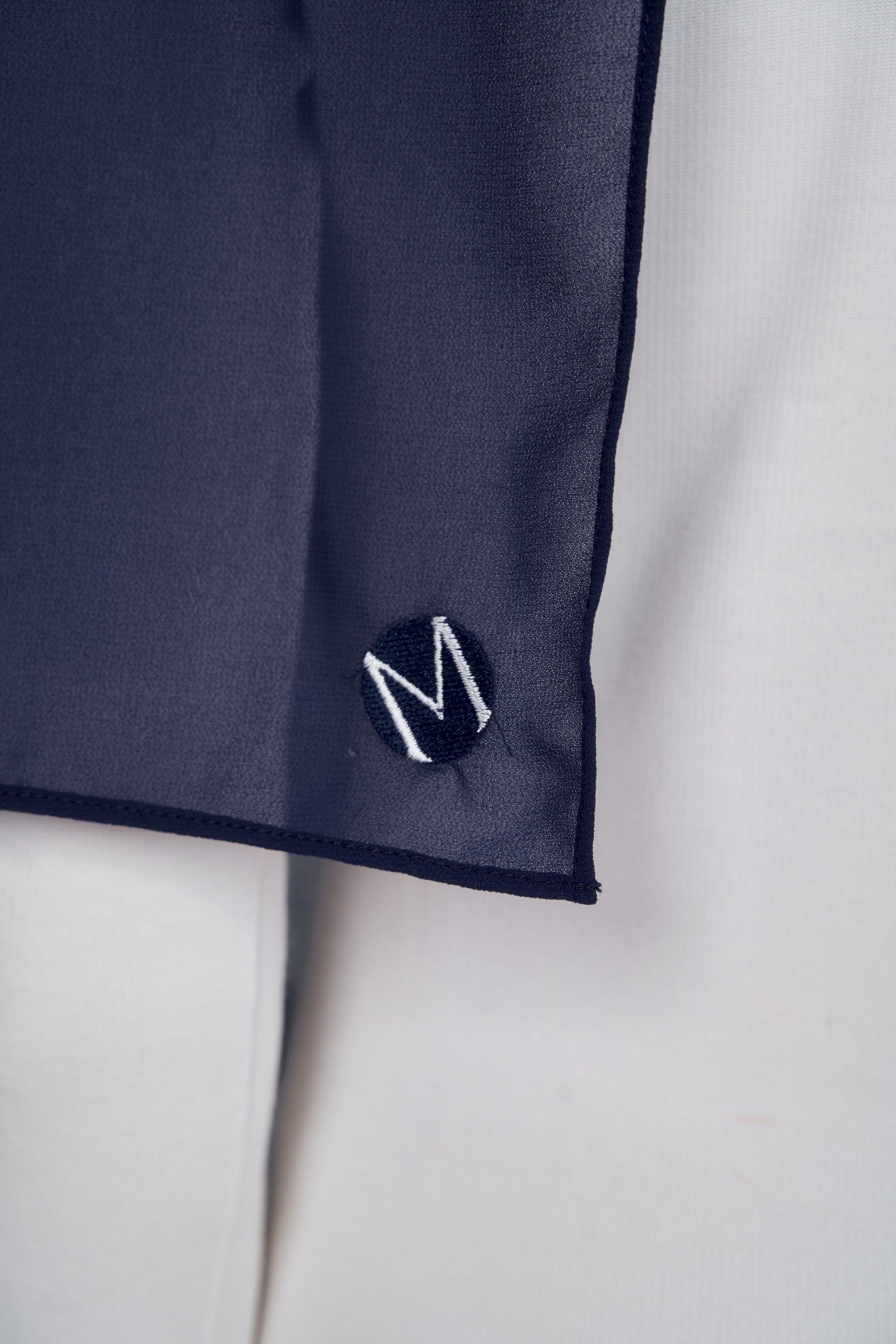Women's Chiffon Shawl in Navy Blue