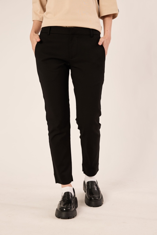 Black Chino Trousers - Women's