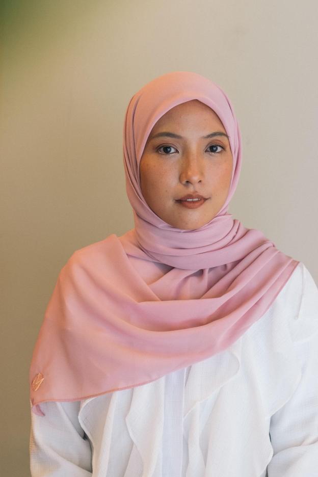 Chiffon Shawl in Pink - Mimpikita