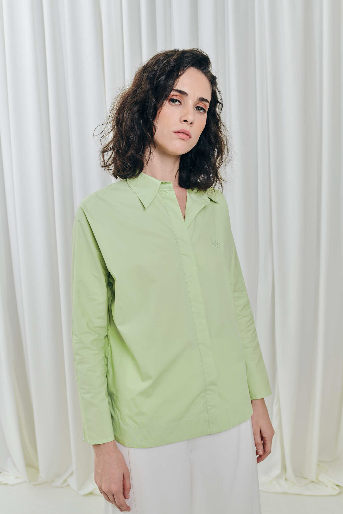 Mint Green Hi Low Shirt