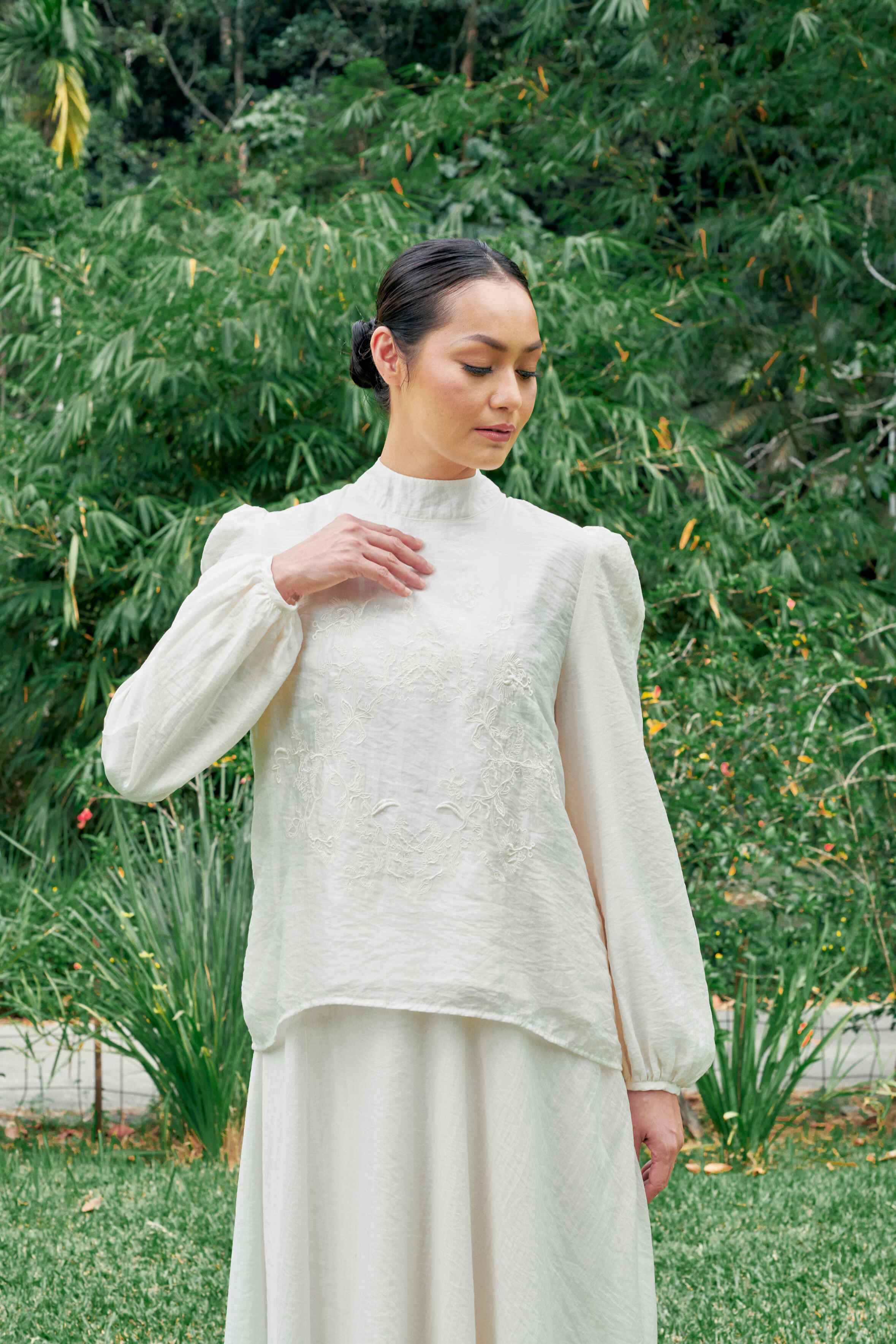 Asha Cream Nude Top for Women