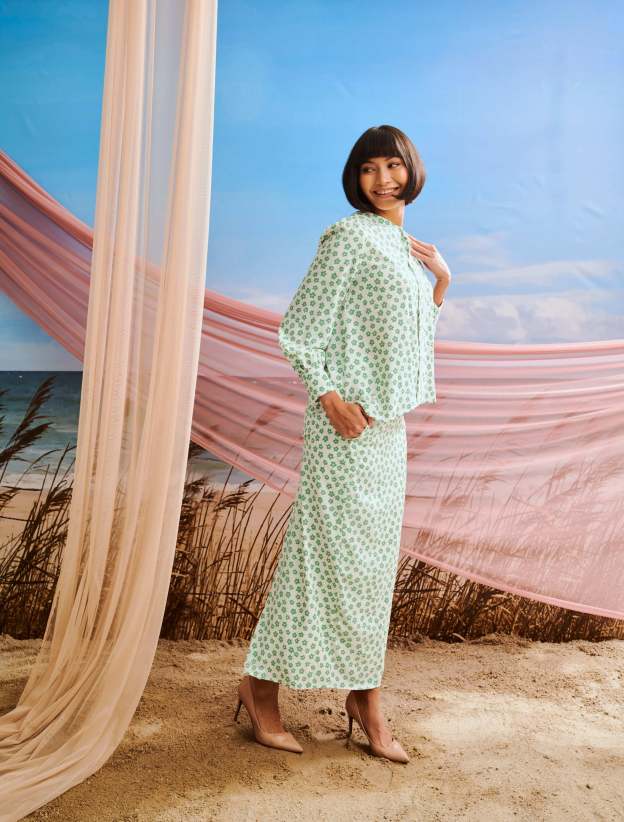 Indah Biased Baju Kurung Set