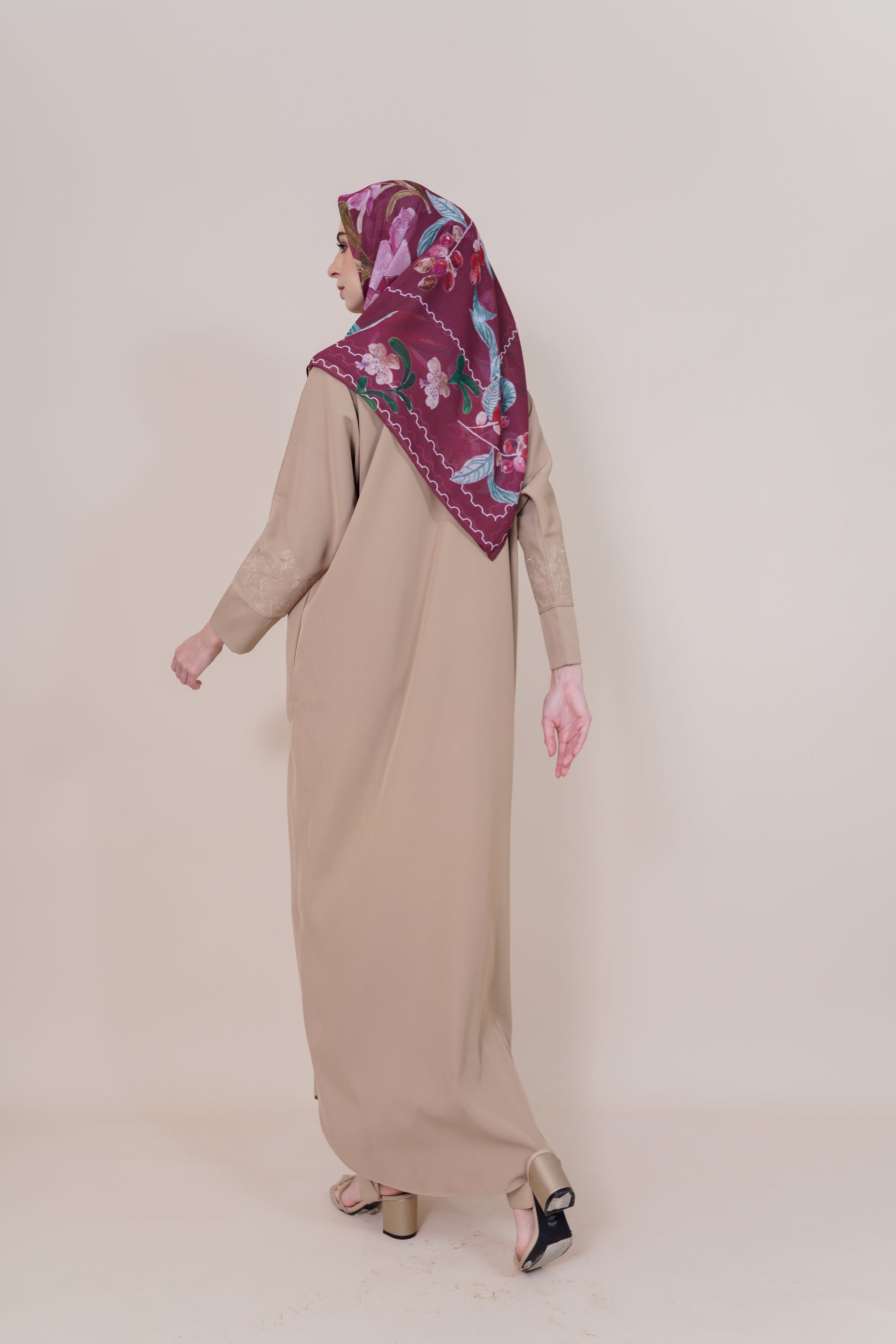 Medina Embroidered Sand Dress