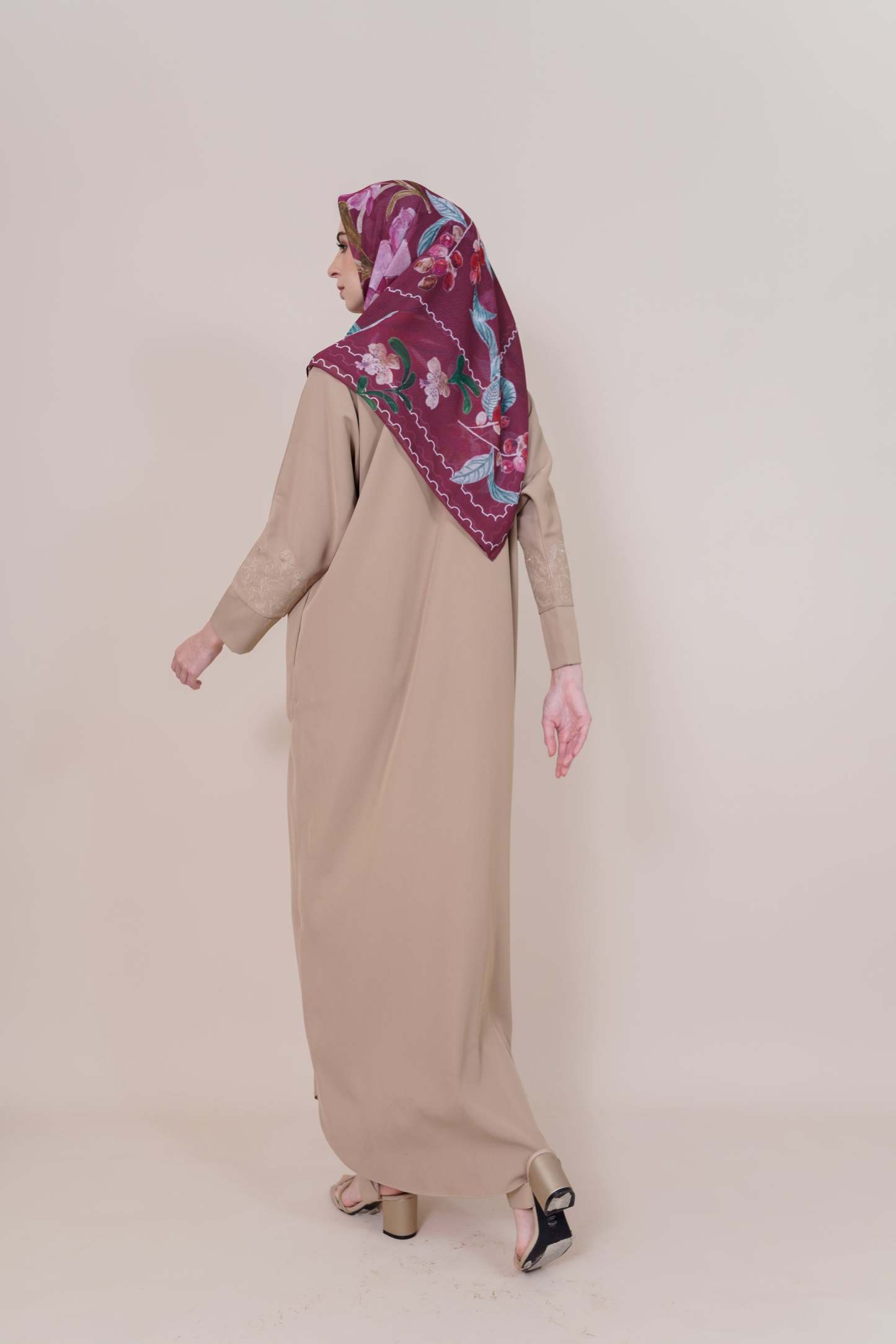 Medina Embroidered Sand Dress