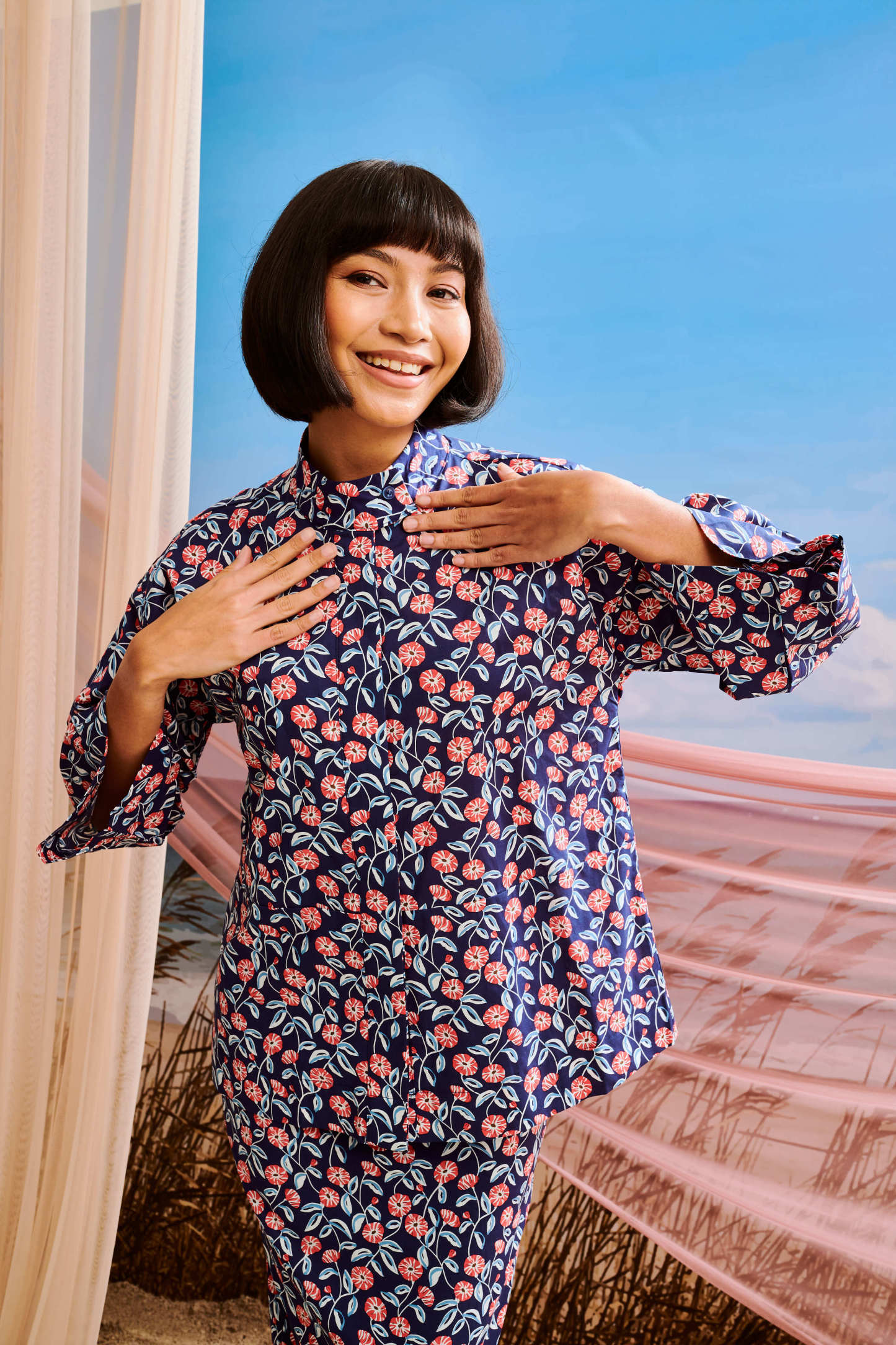 Melati Boxy Baju Kurung Set
