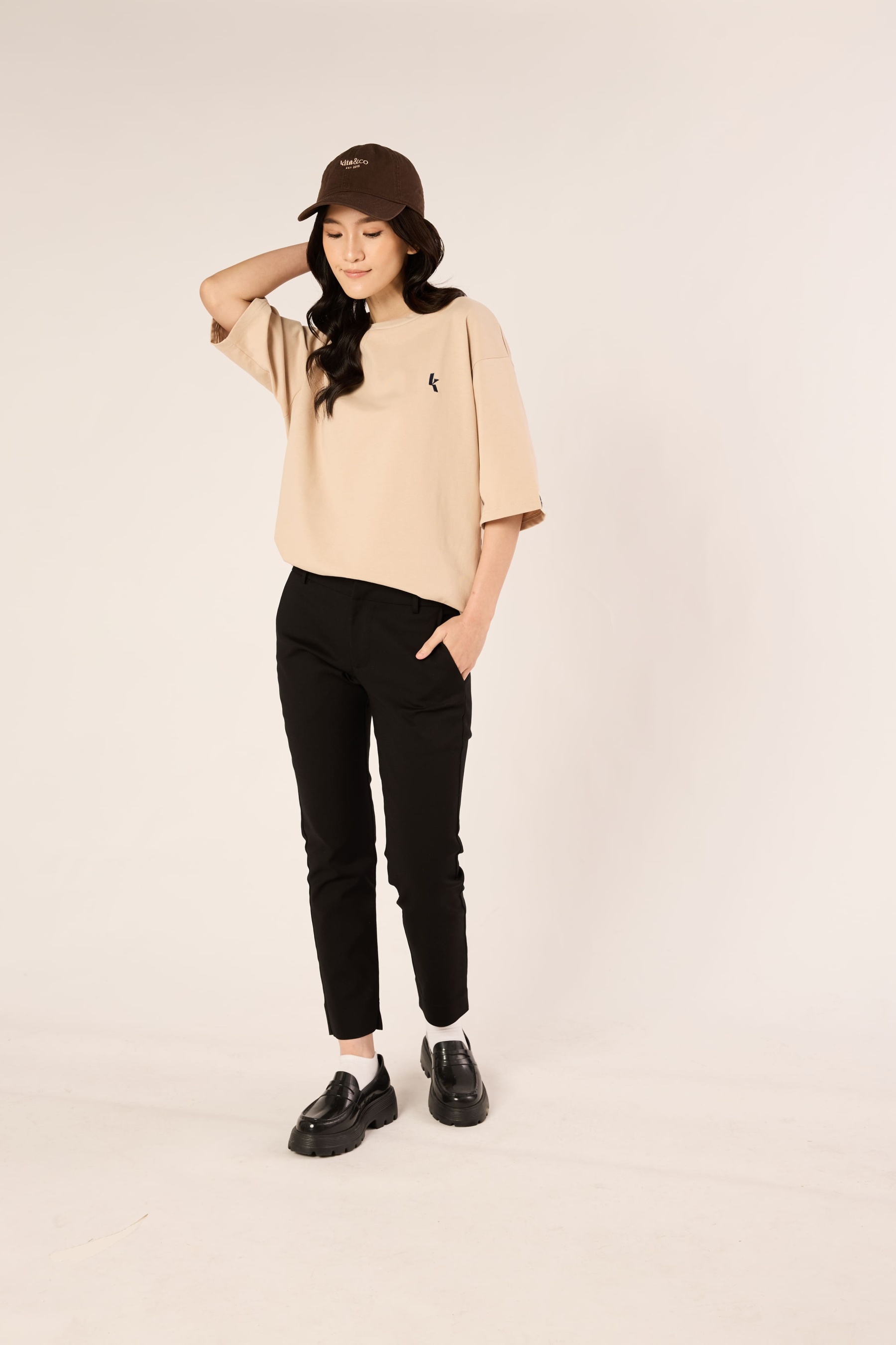 Black Chino Trousers - Women's