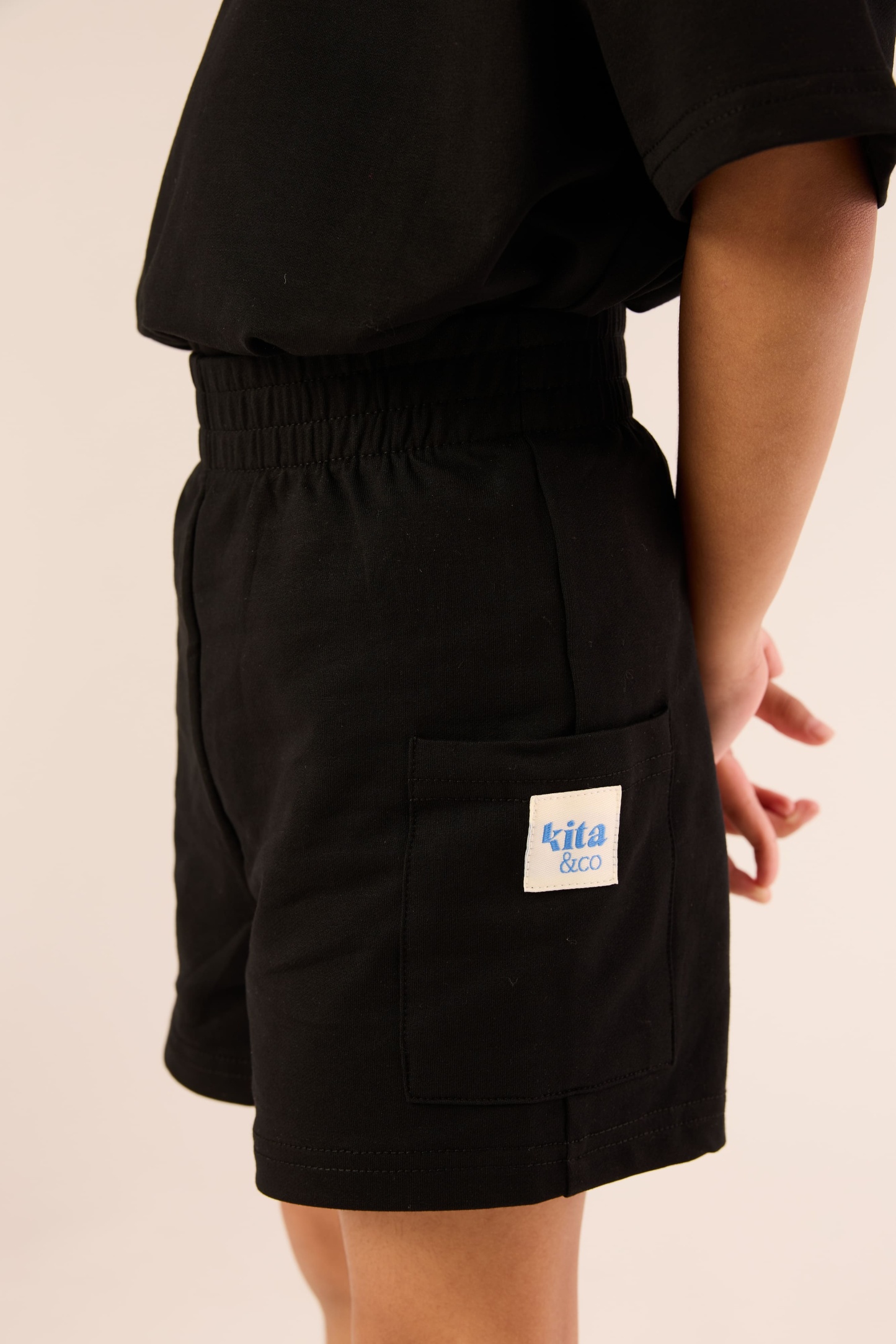 Black Comfy Shorts - Kids