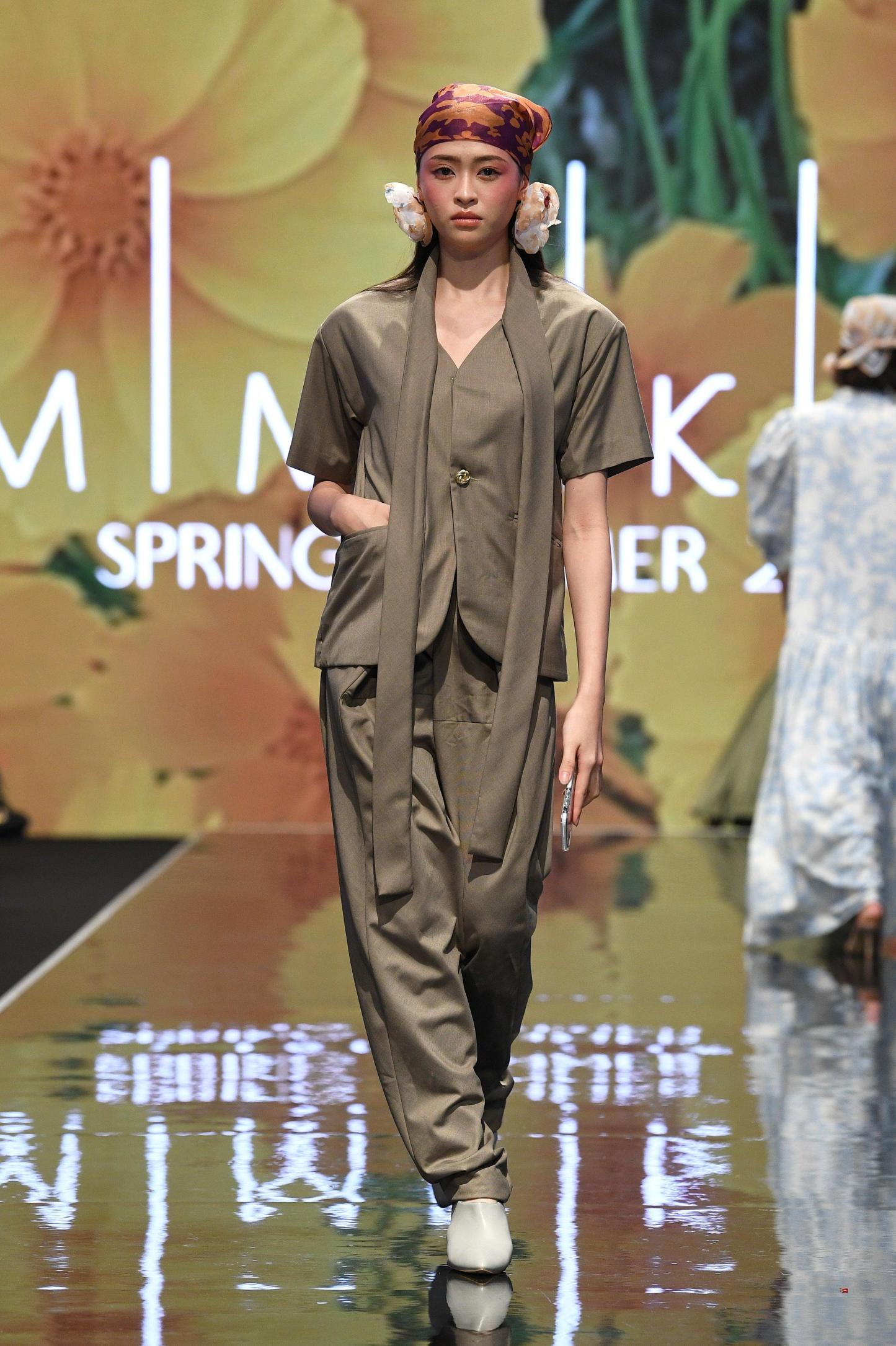 Overlap Long Trousers - Mimpikita