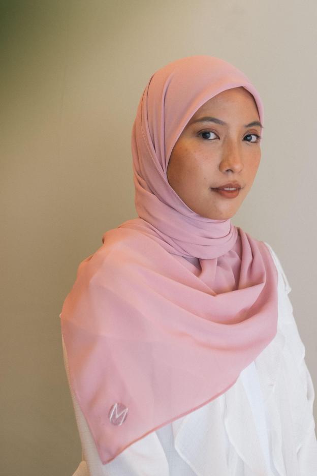 Chiffon Shawl in Pink - Mimpikita