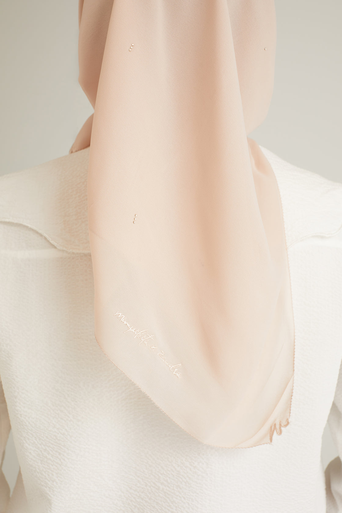 Clara Soft Nude Color Scarf 