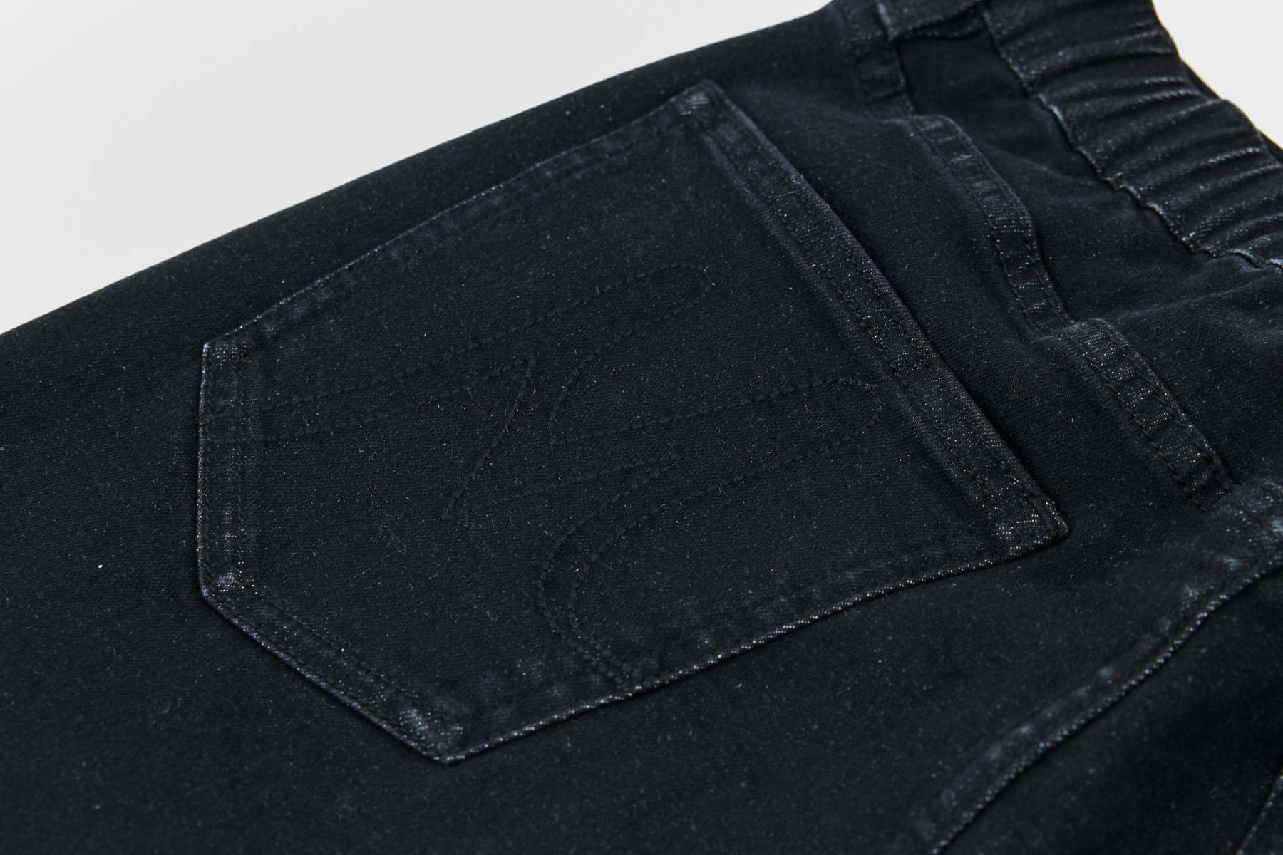 Aria Black Denim Skirt