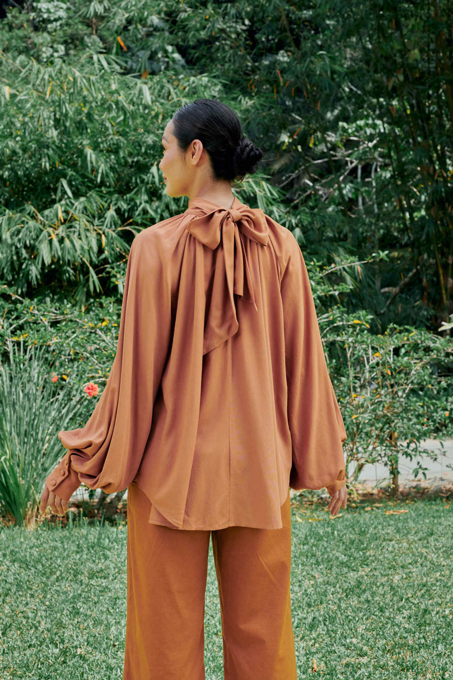 Elsie Light Brown Long Sleeve Top