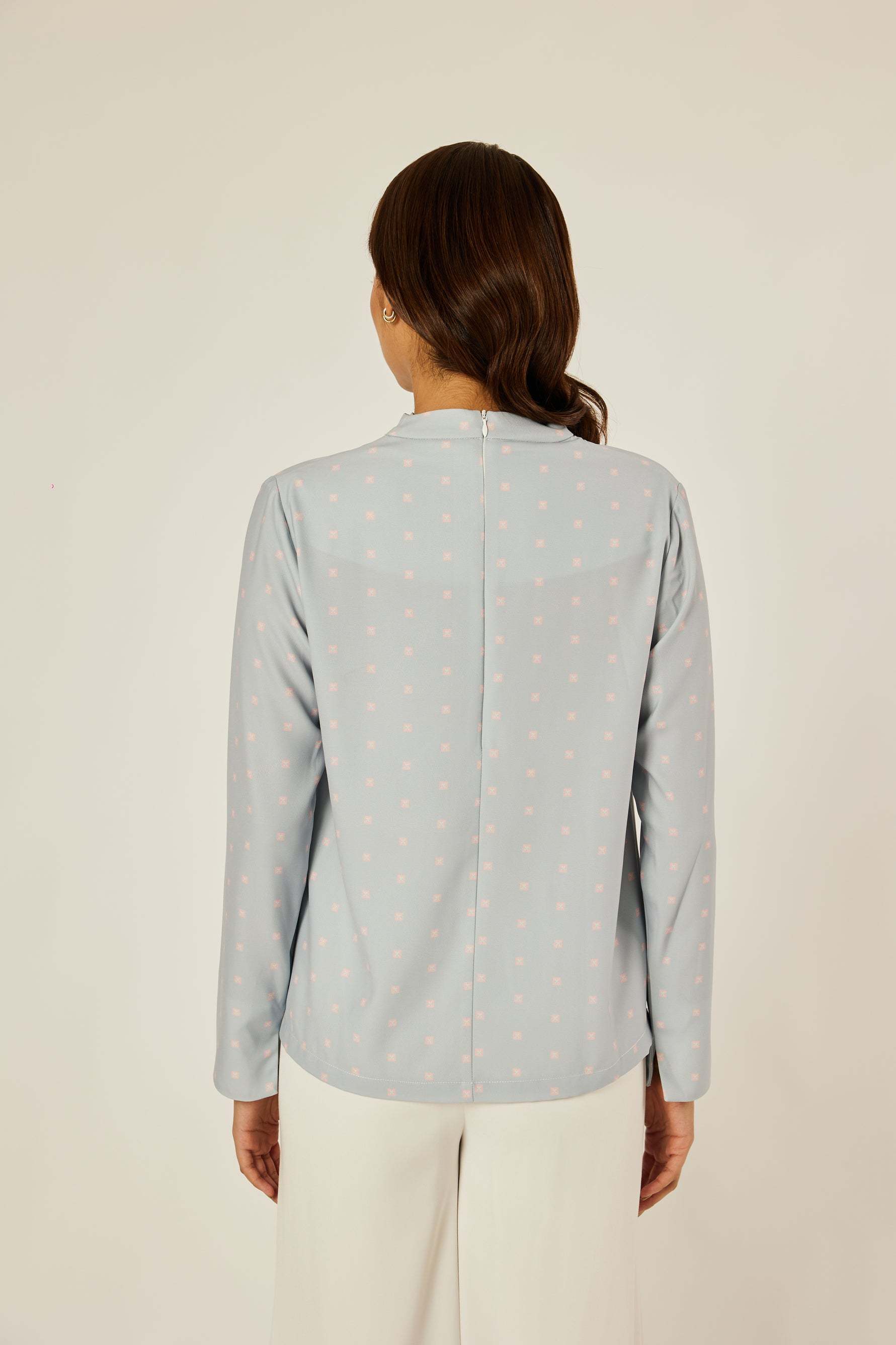 Maisie Dusty Blue Mono Top