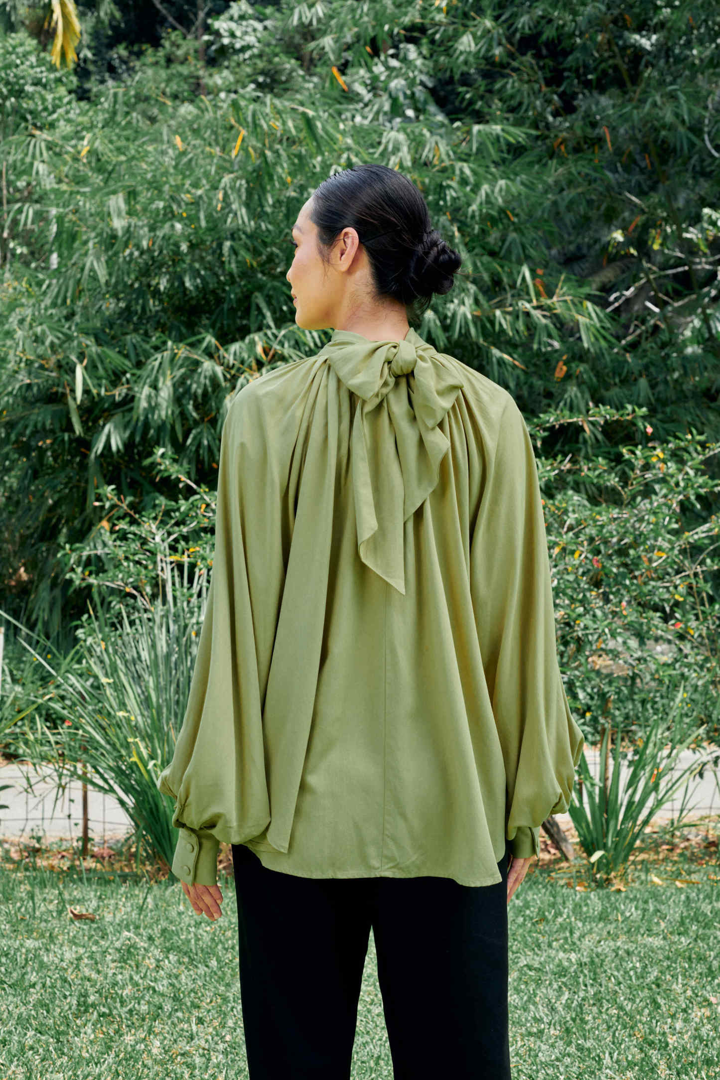 Elsie Lime Green Long Sleeve Top