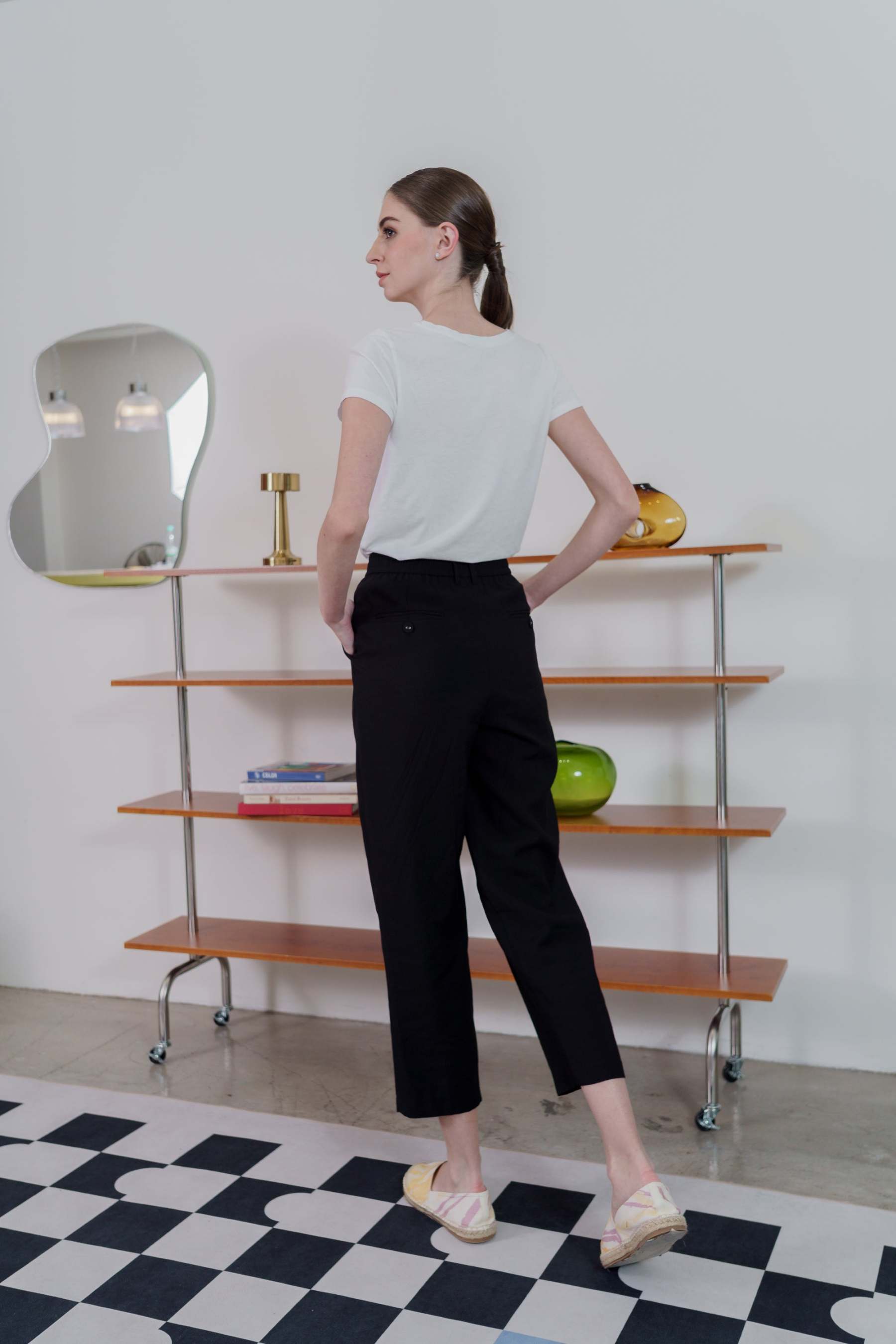 Black Tapered Women's Pants