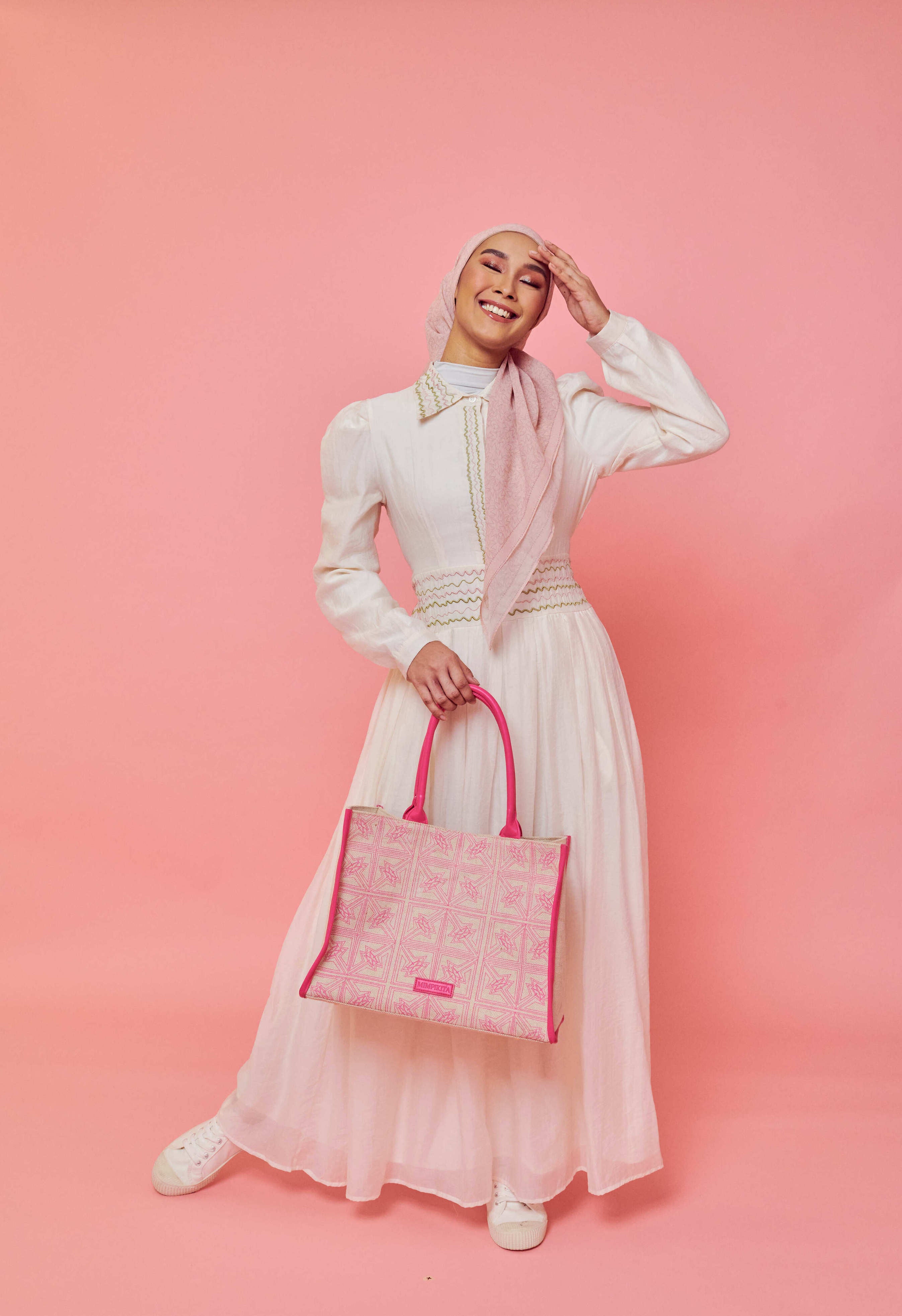 Odilia Ivory Collared Long Sleeve Dress