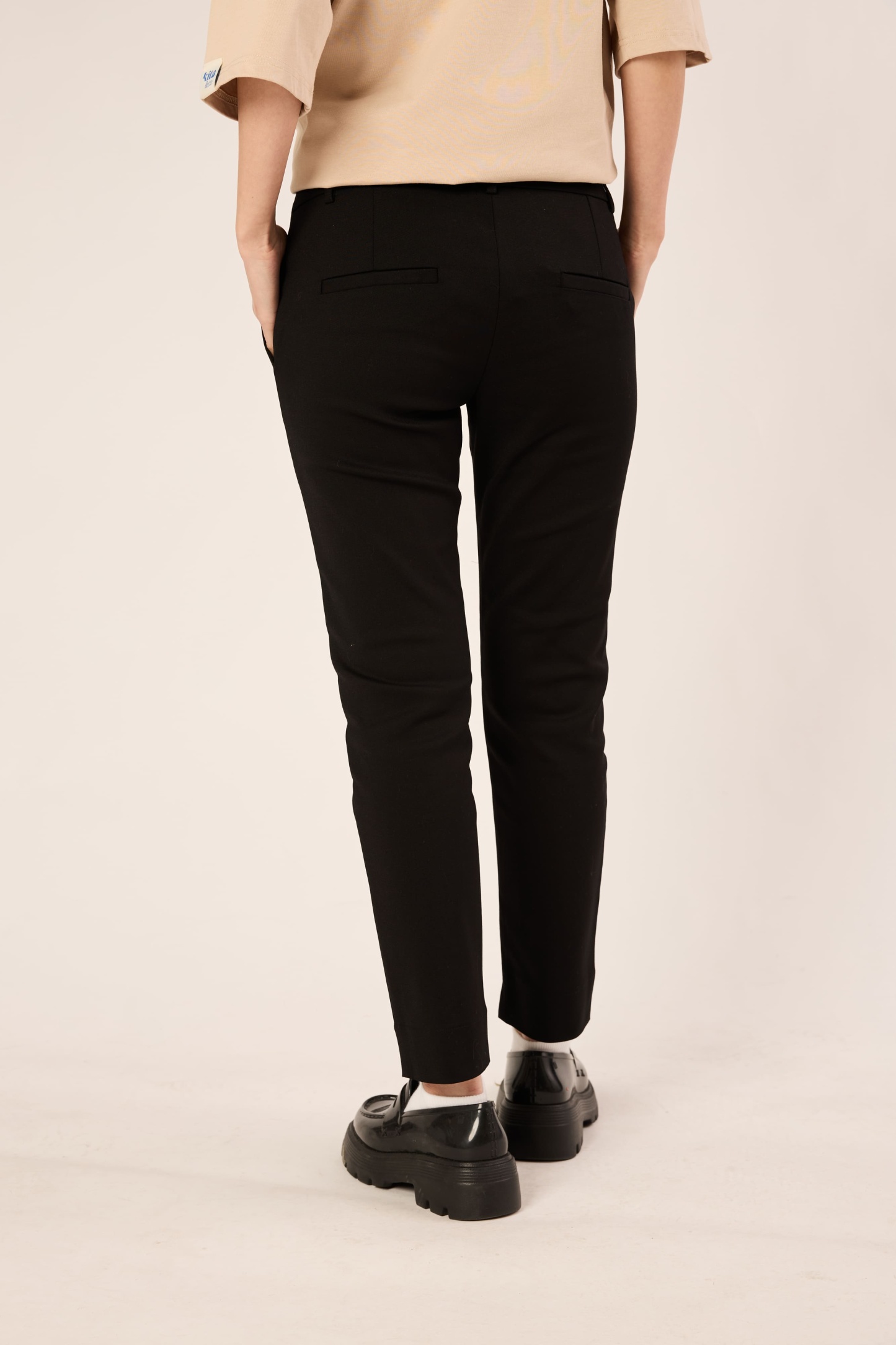 Black Chino Trousers - Women's