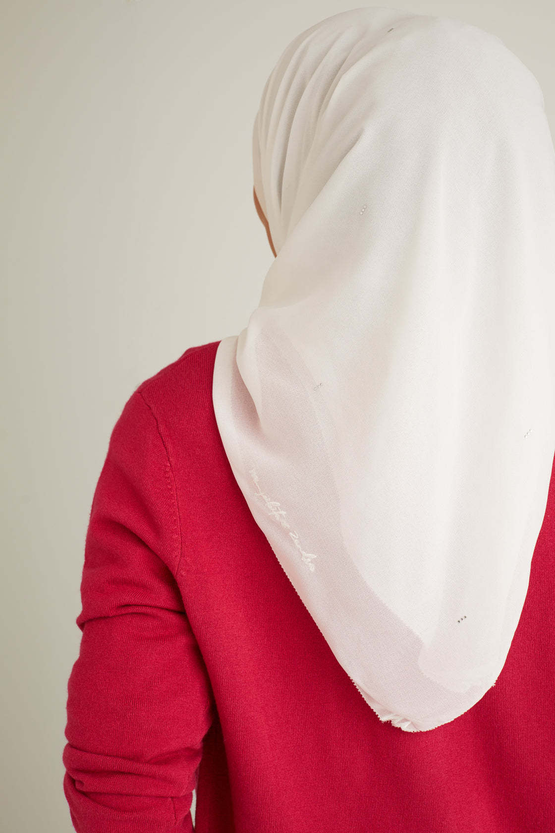 Clara Off White Head Scarf