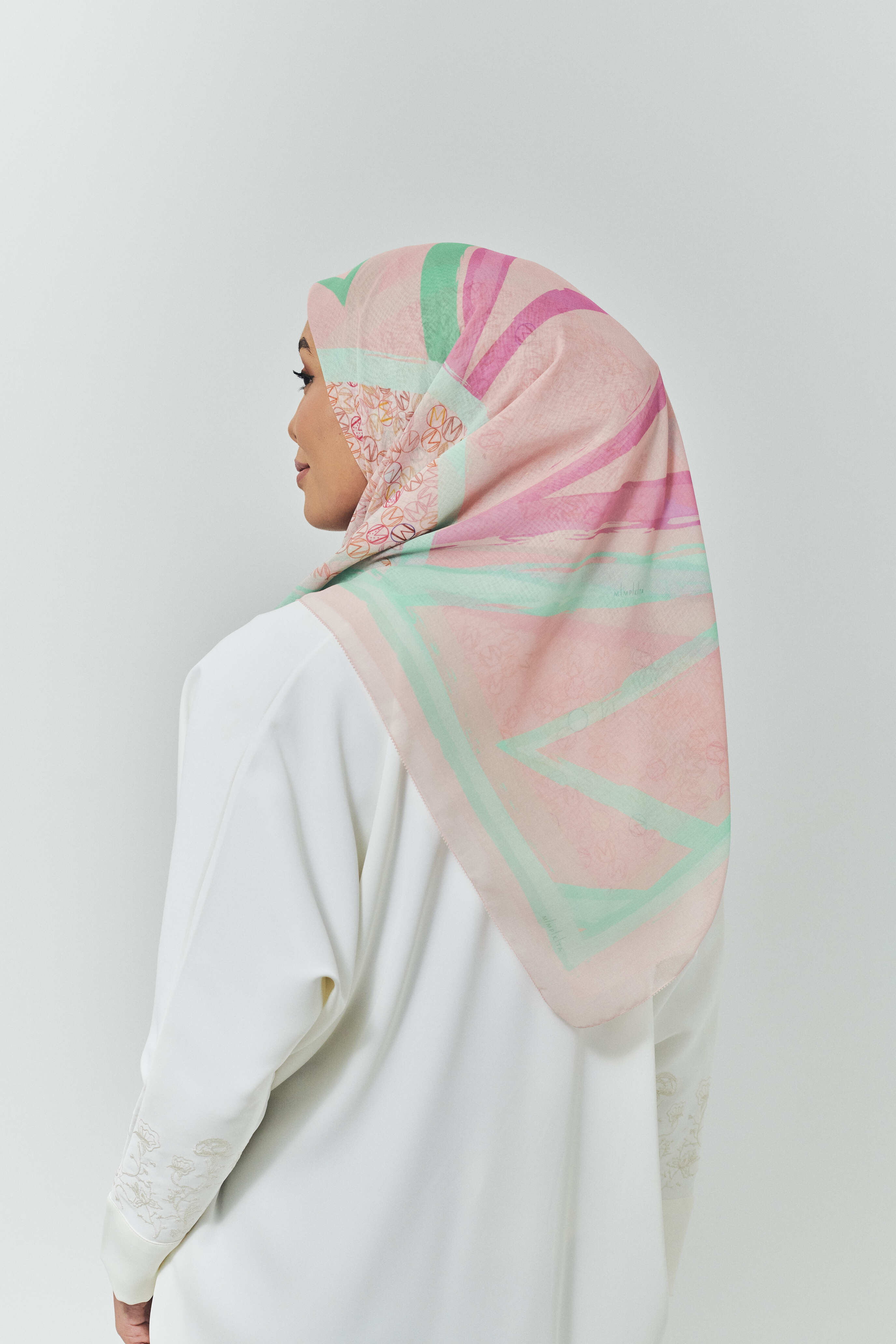 Maeve Pink Voile Scarf