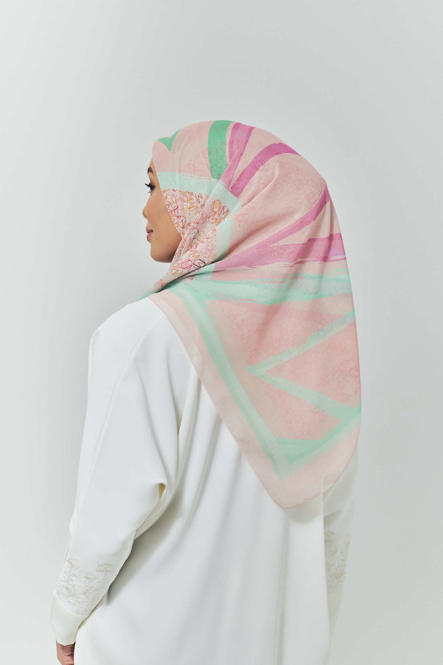 Maeve Pink Voile Scarf