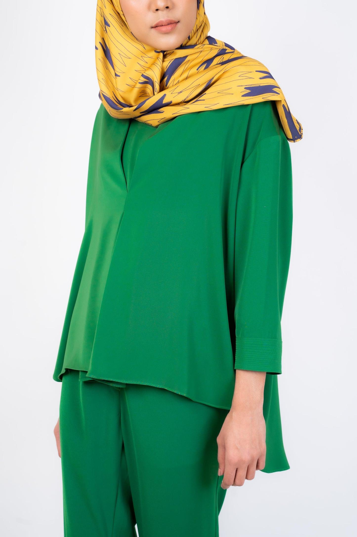 Aiko Green Notch Top - Mimpikita