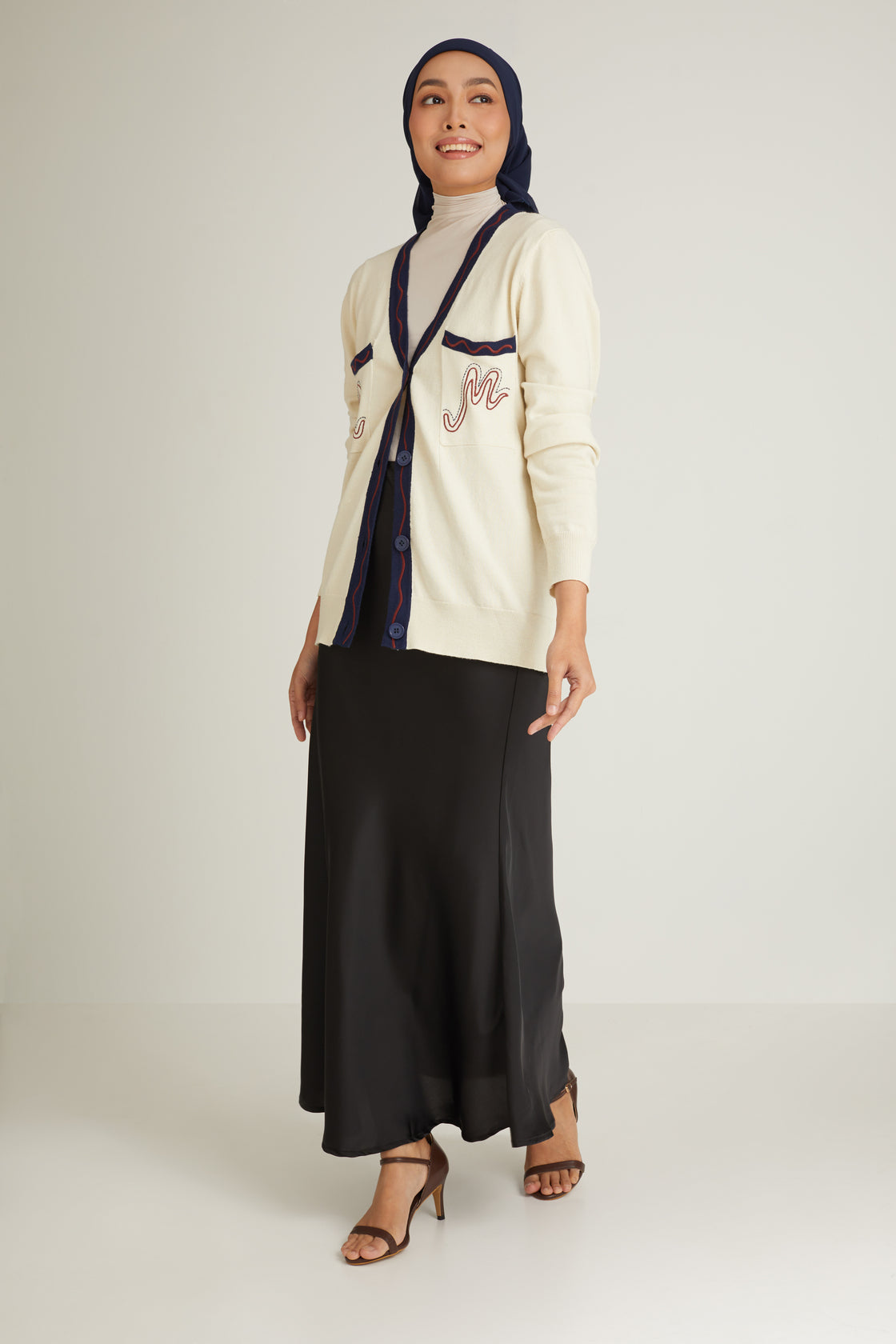Chéri Ivory Wool Cardigan for Women