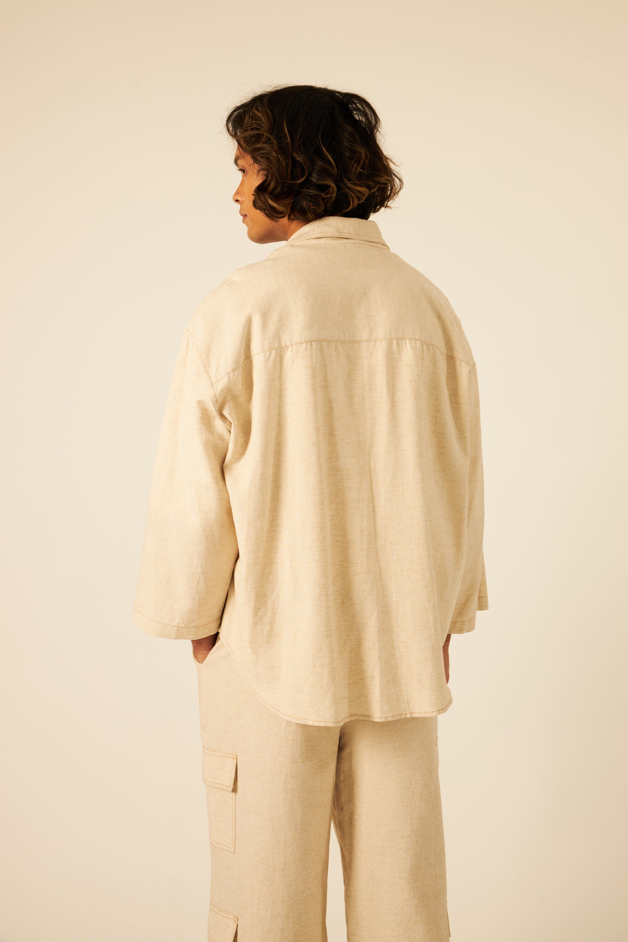 Nude Double Stitched Shirt