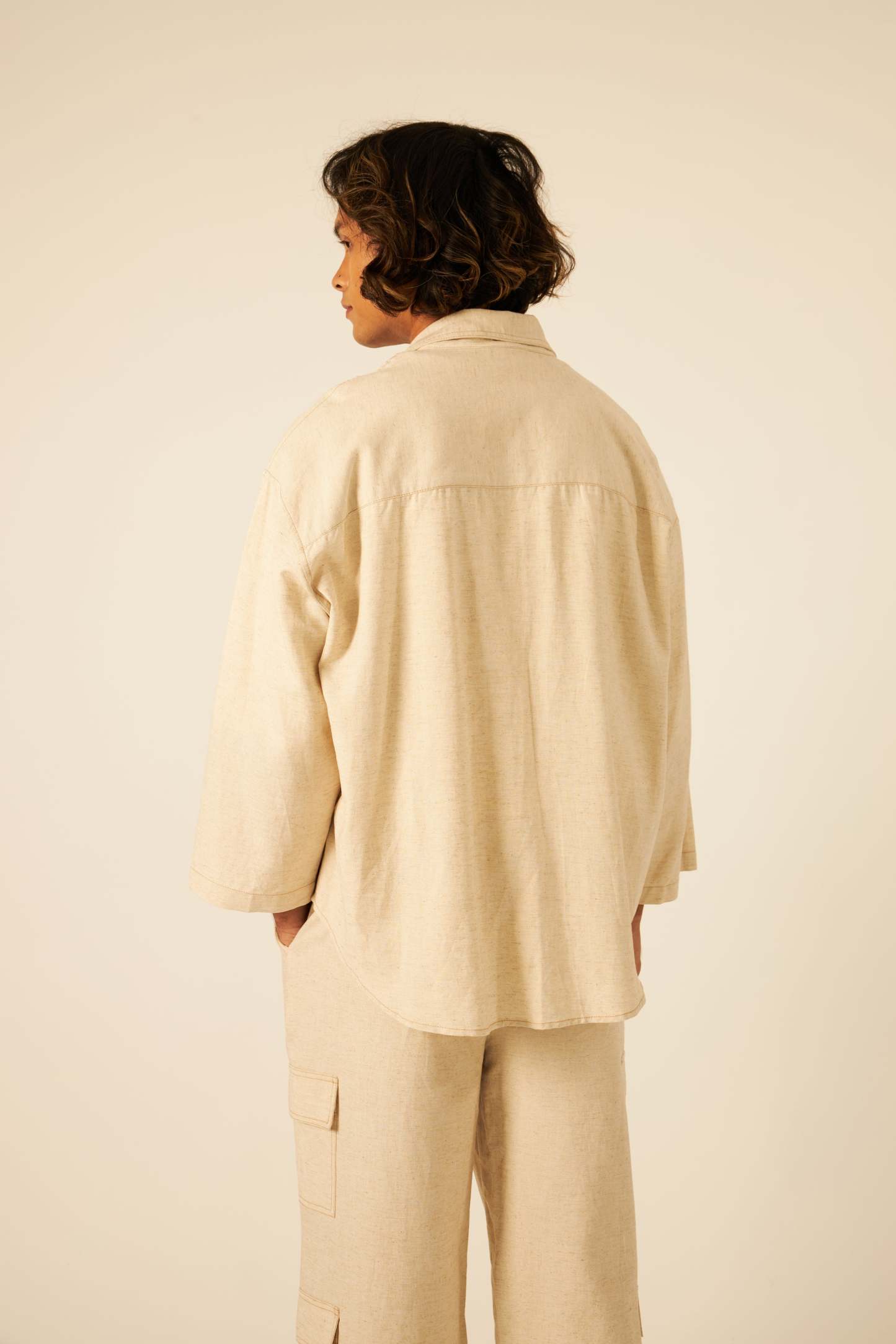 Nude Double Stitched Shirt