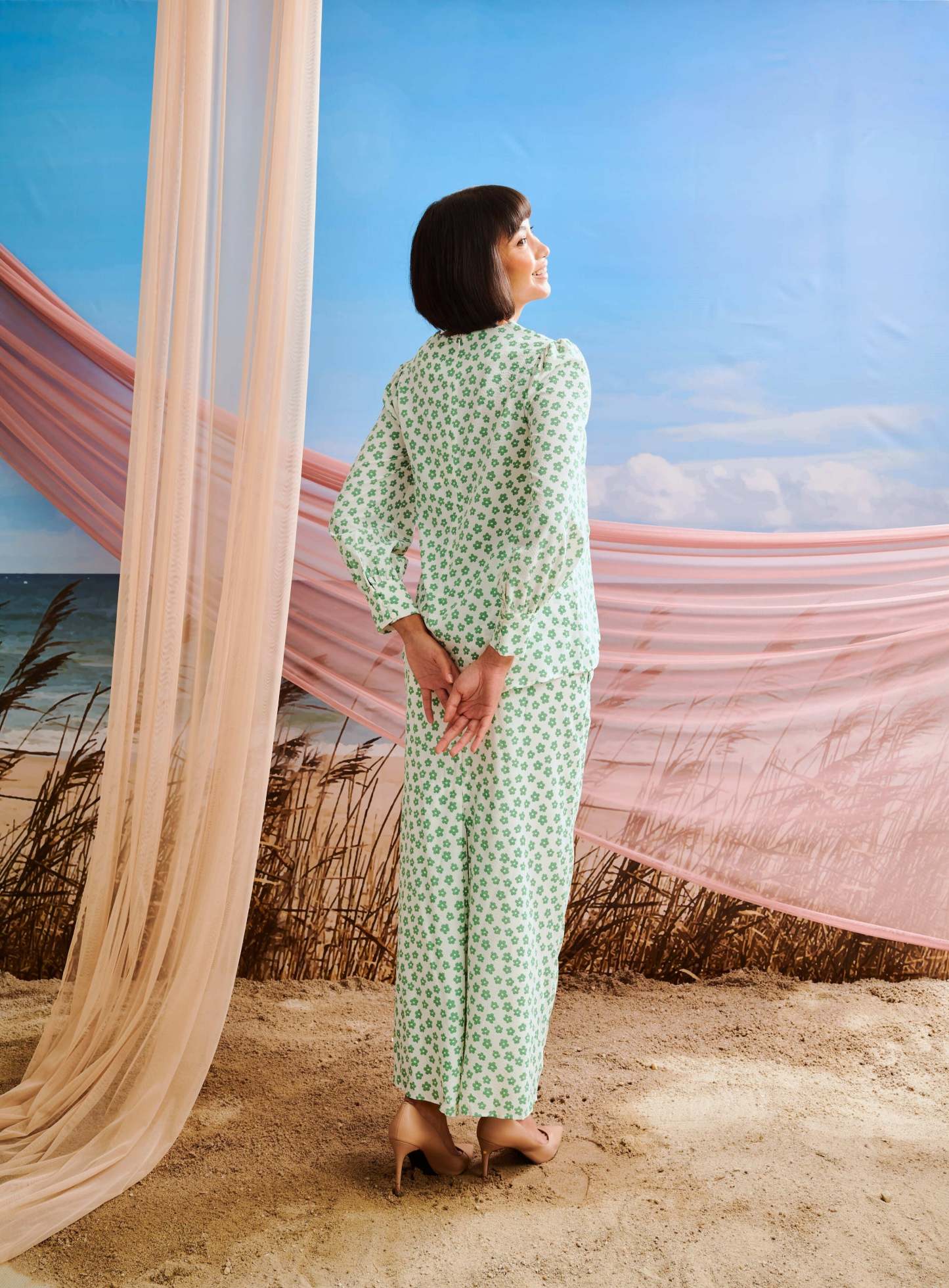 Indah Biased Baju Kurung Set