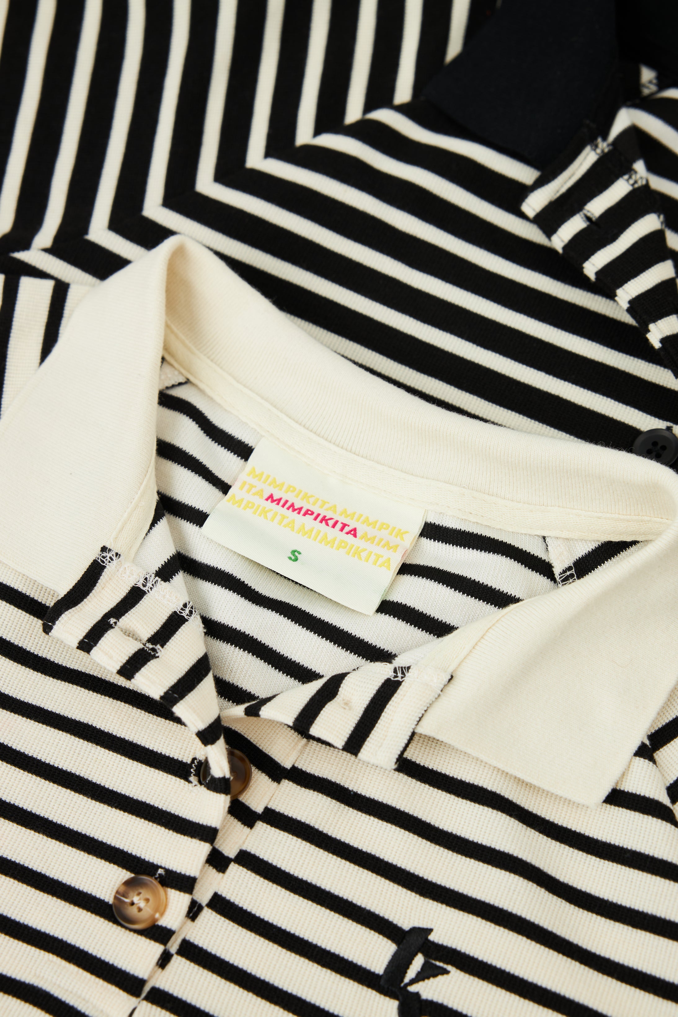 Ivory Striped Wool Top for Women