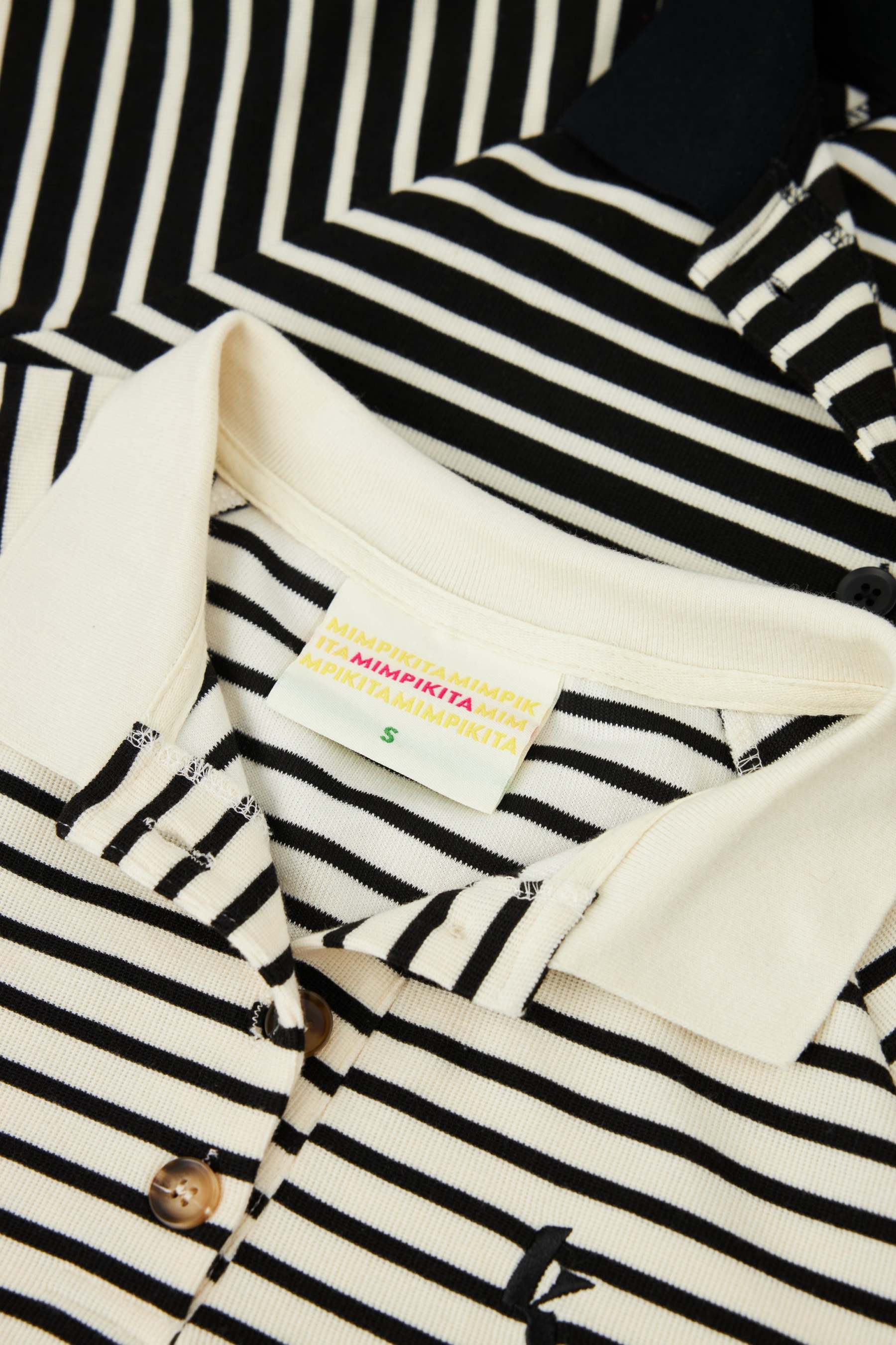 Ivory Striped Wool Top for Women