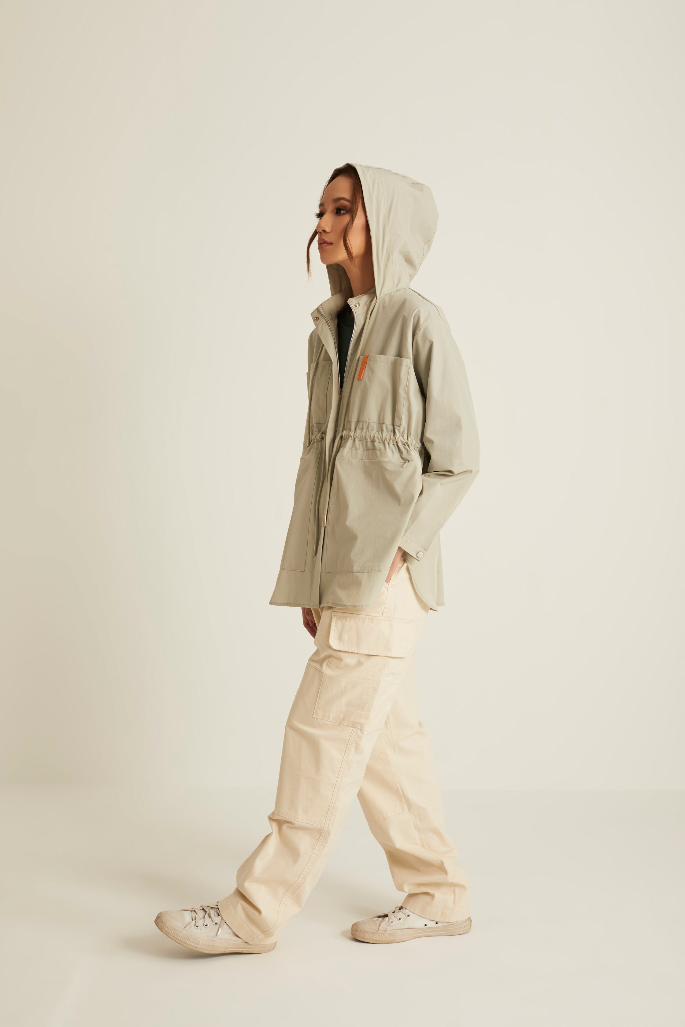 Dusty Green Parka Jacket