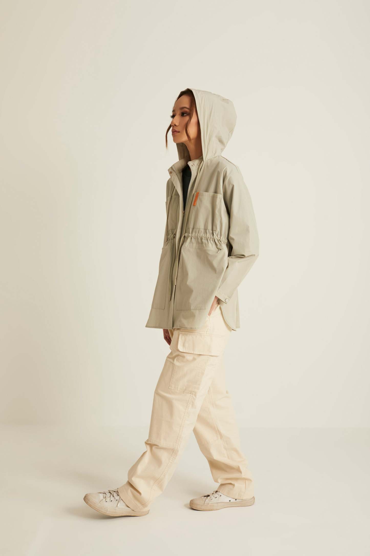 Dusty Green Parka Jacket