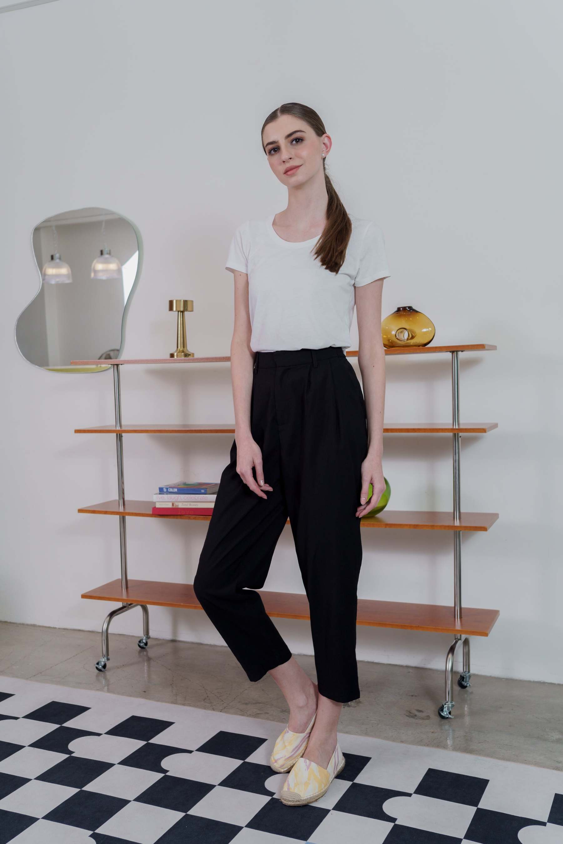 Black Tapered Women's Pants