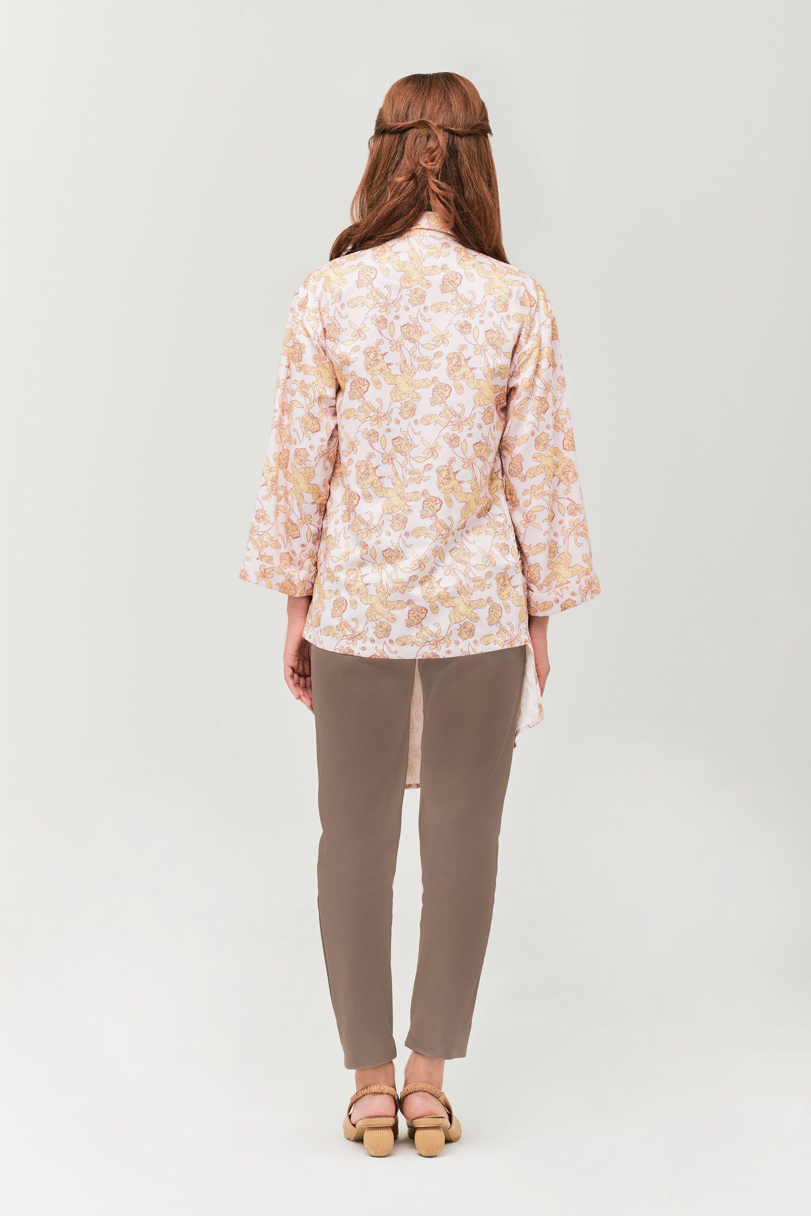 Yellow Daffodil Ruched Top - Mimpikita