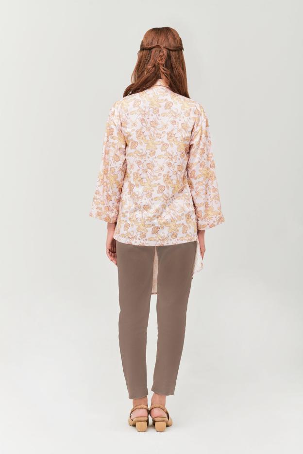 Yellow Daffodil Ruched Top - Mimpikita