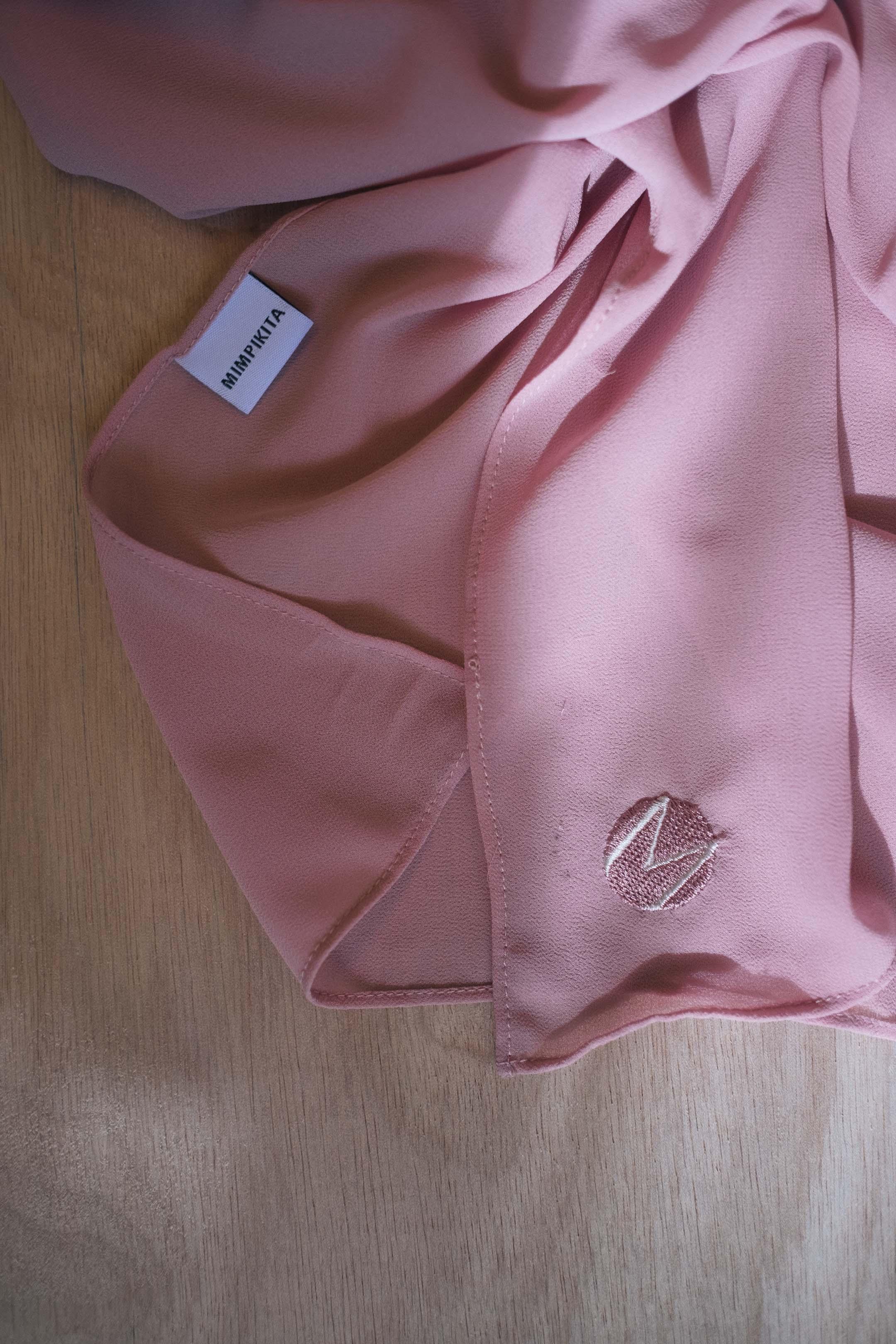 Chiffon Shawl in Pink - Mimpikita
