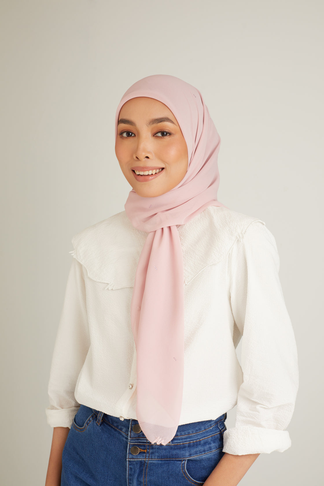 Clara Dusty Pink Head Scarf 