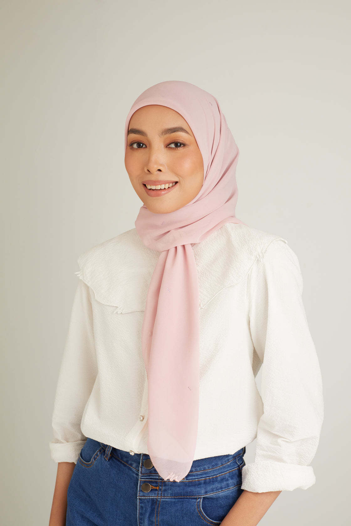 Clara Dusty Pink Head Scarf