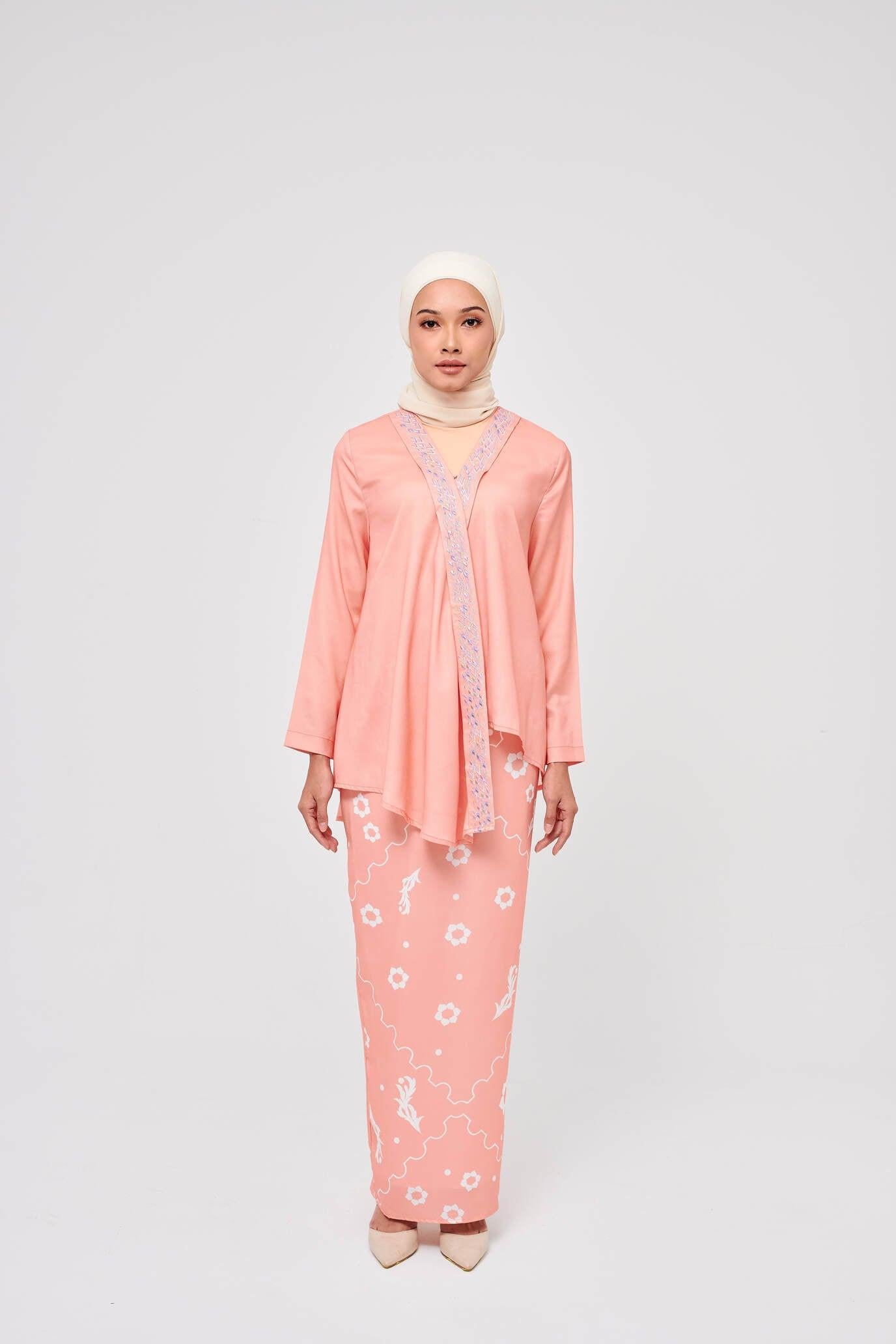 Seri Salmon Wrap Kurung - Mimpikita