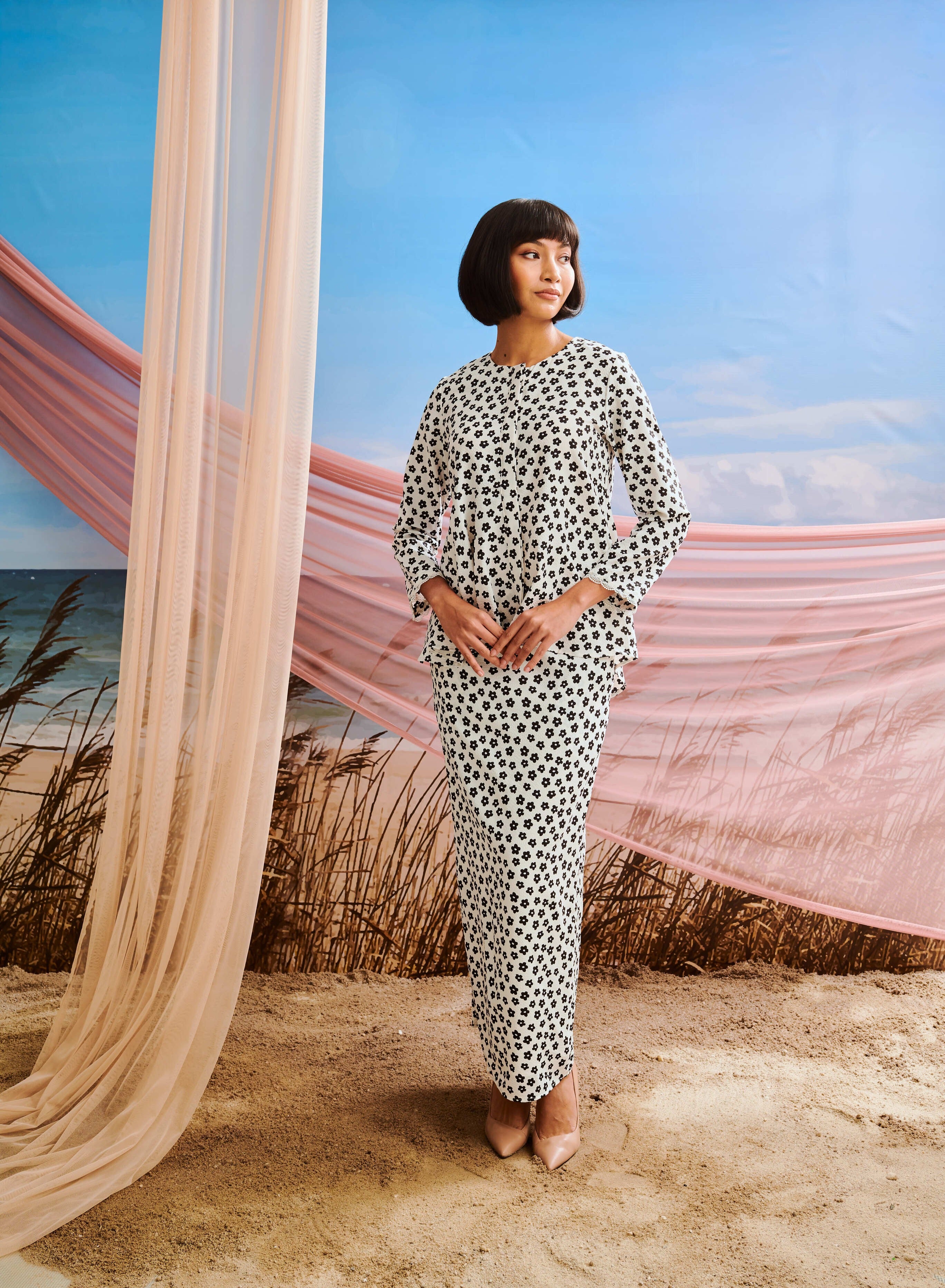 Bunga Flare Baju Kurung Set