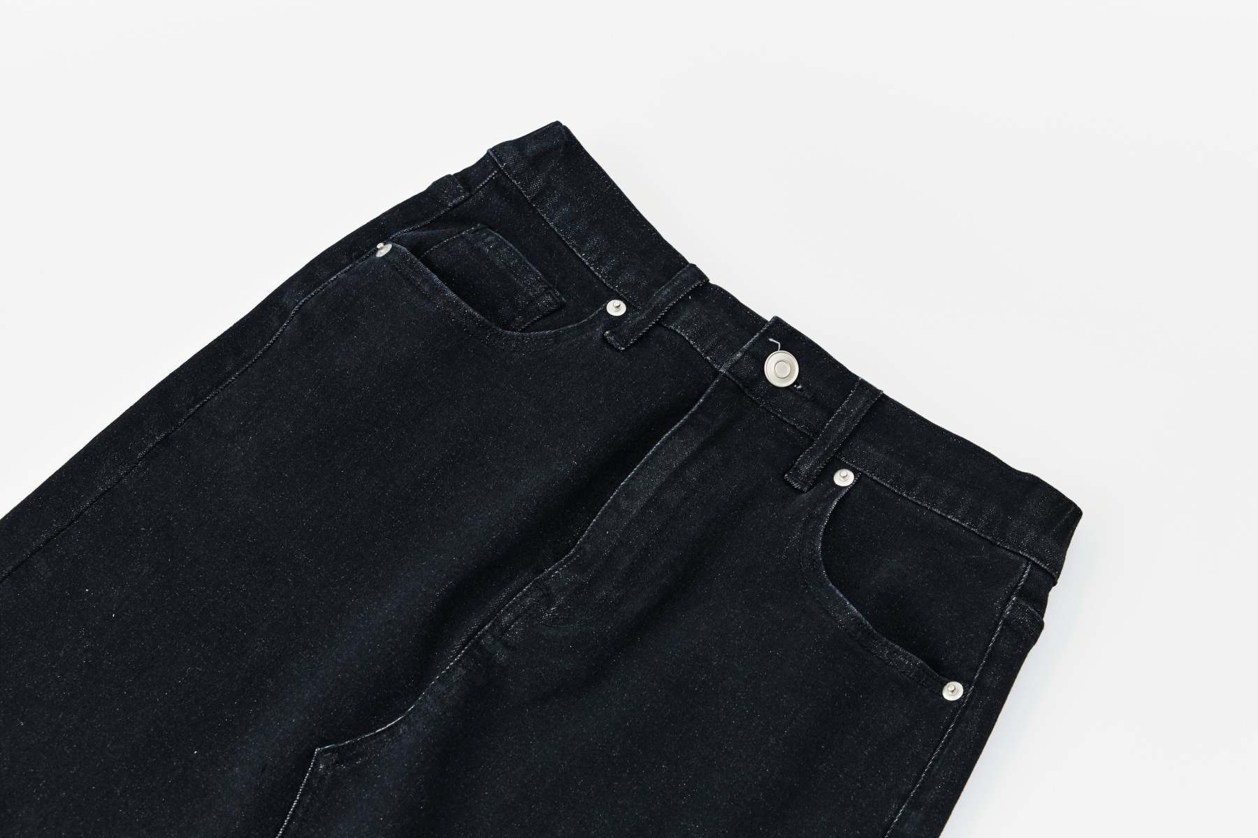 Aria Black Denim Skirt