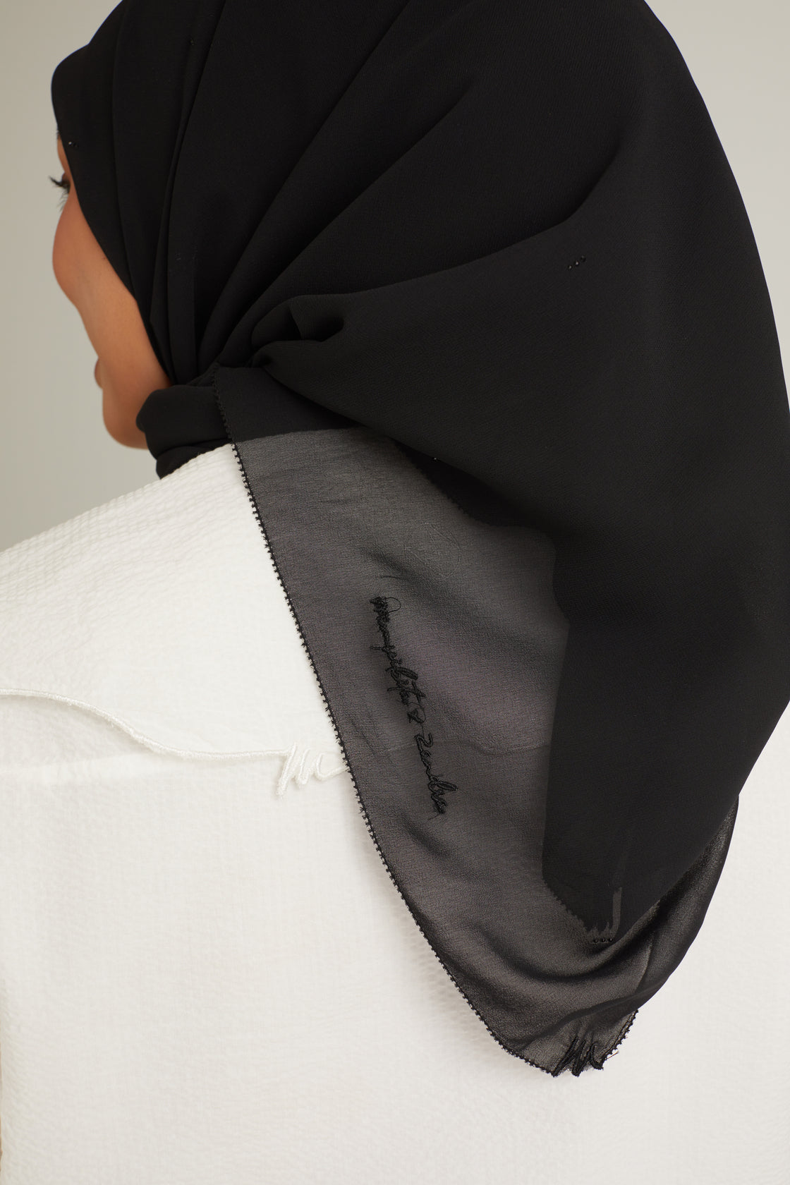 Clara Black Head Scarf 