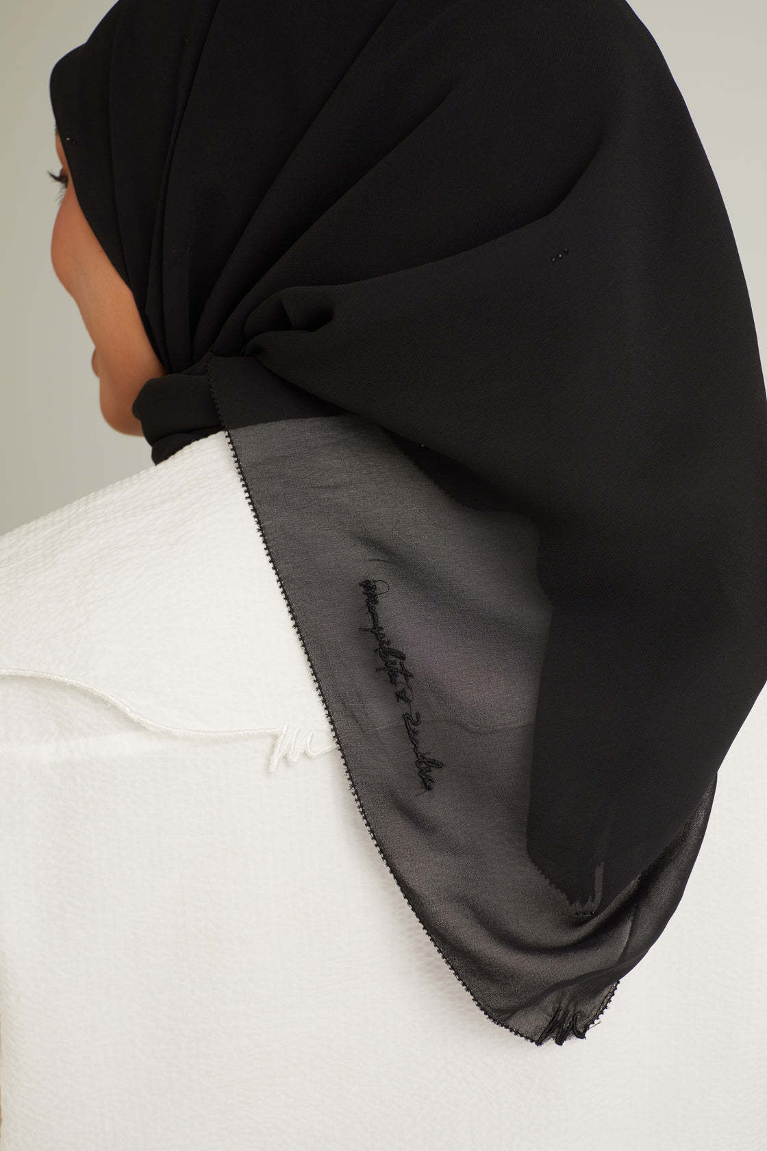 Clara Black Head Scarf