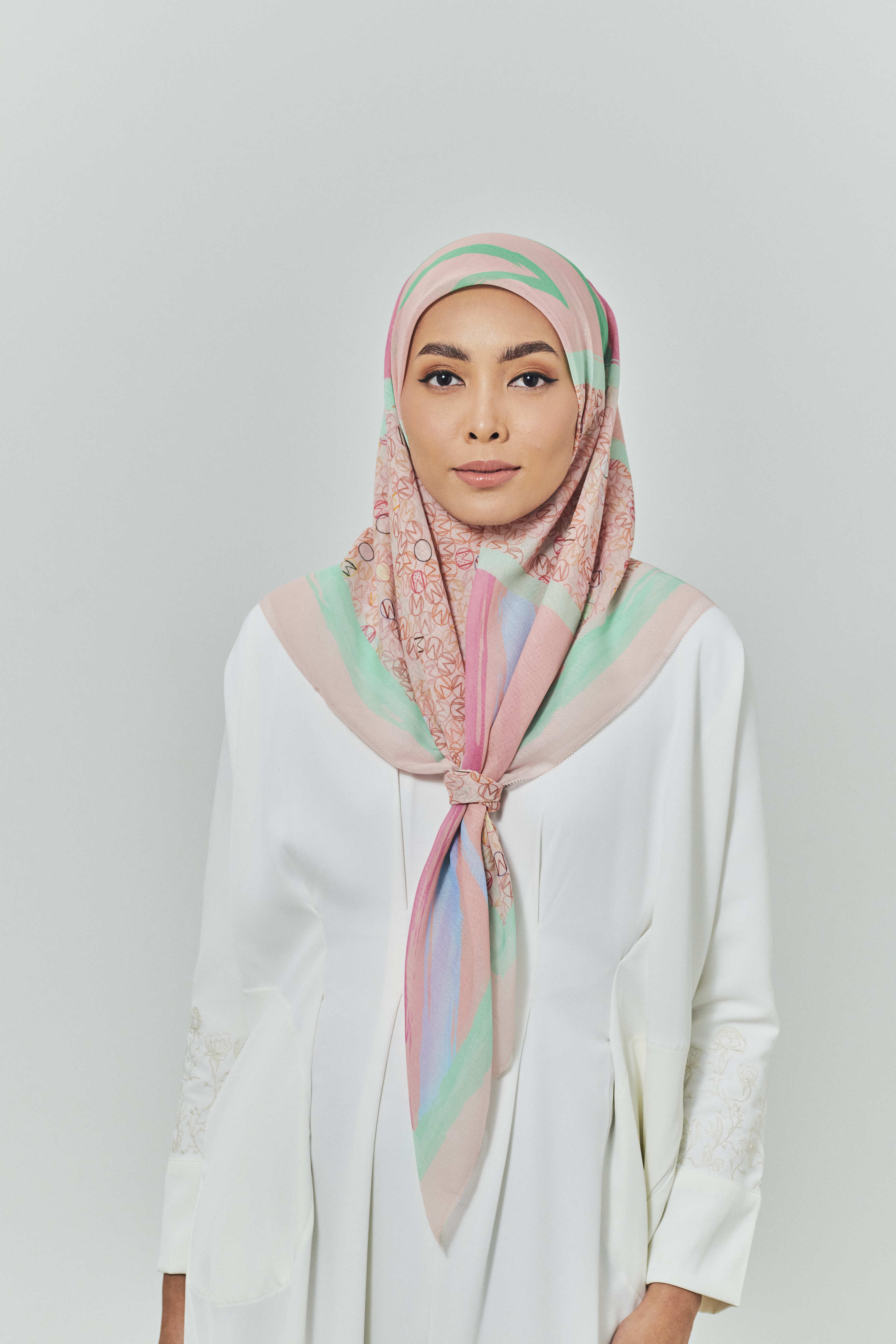 Maeve Pink Voile Scarf