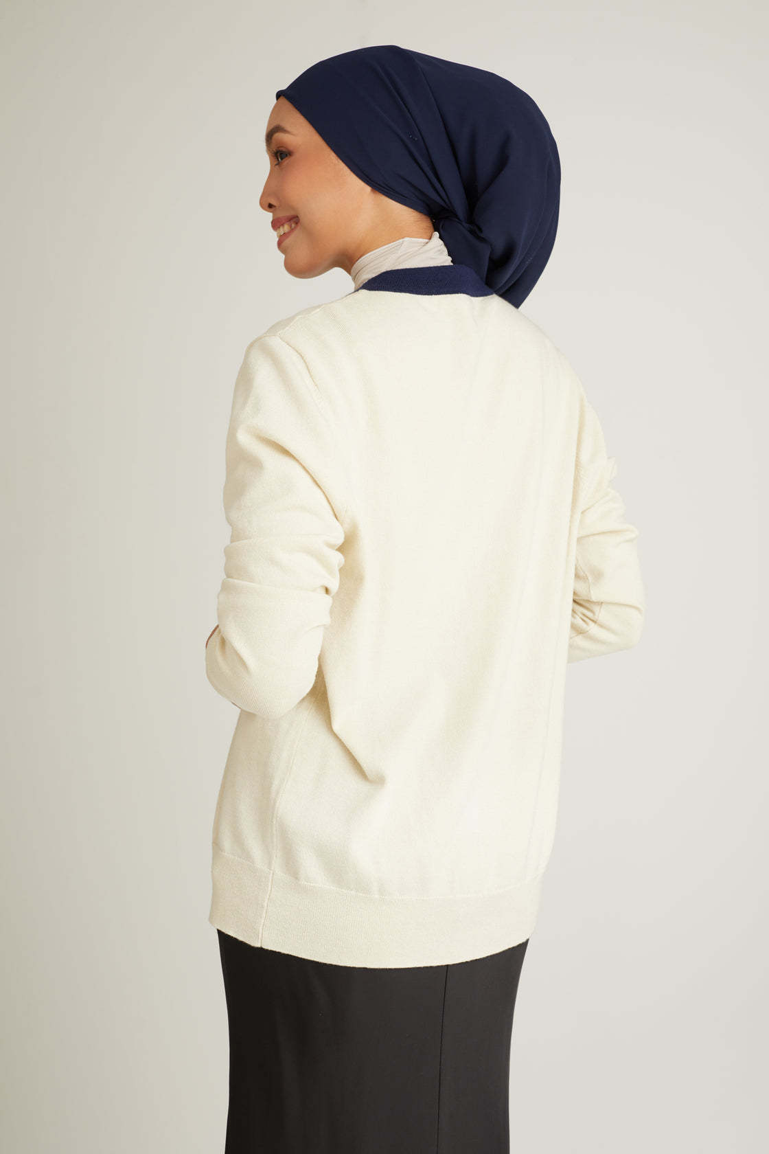 Chéri Ivory Wool Cardigan for Women